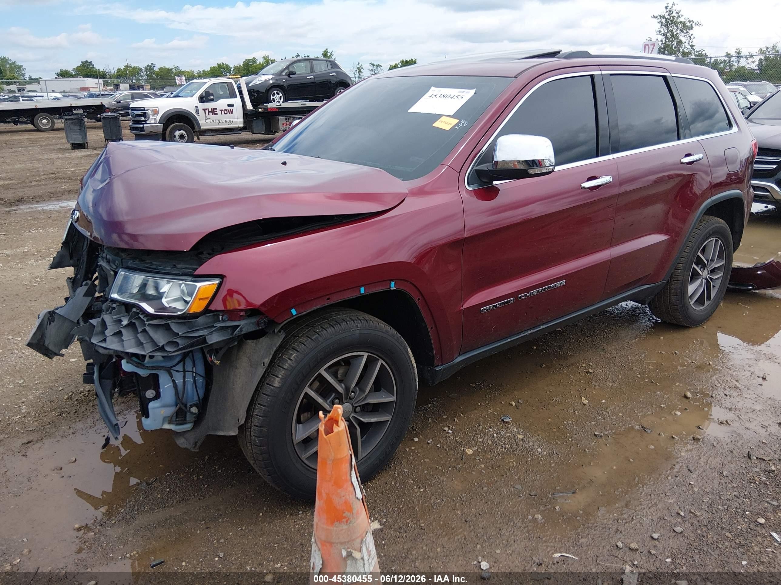 2017 Jeep Grand Cherokee Limited 4x4 Burgundy vin: 1C4RJFBG9HC874245