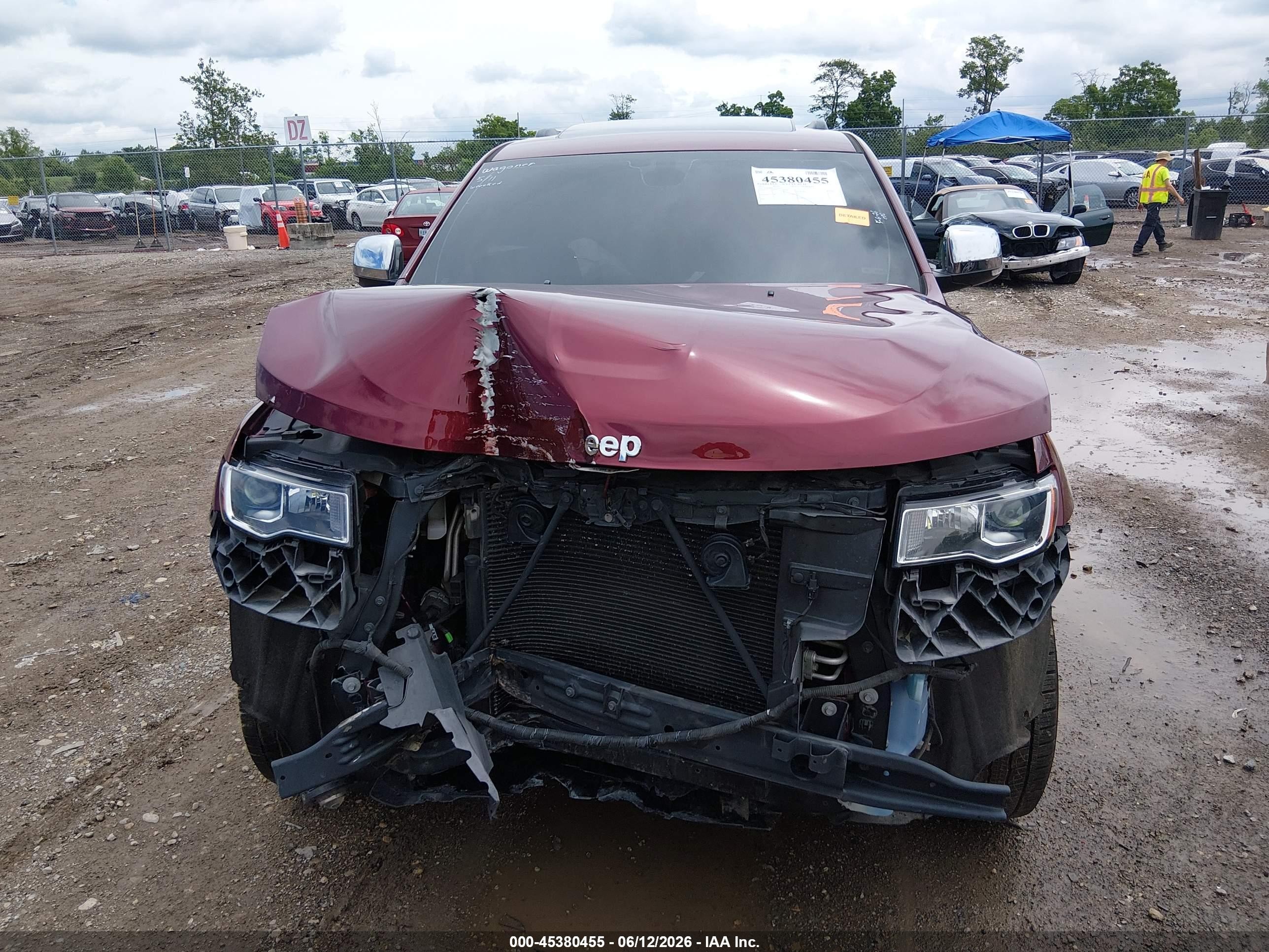2017 Jeep Grand Cherokee Limited 4x4 Burgundy vin: 1C4RJFBG9HC874245