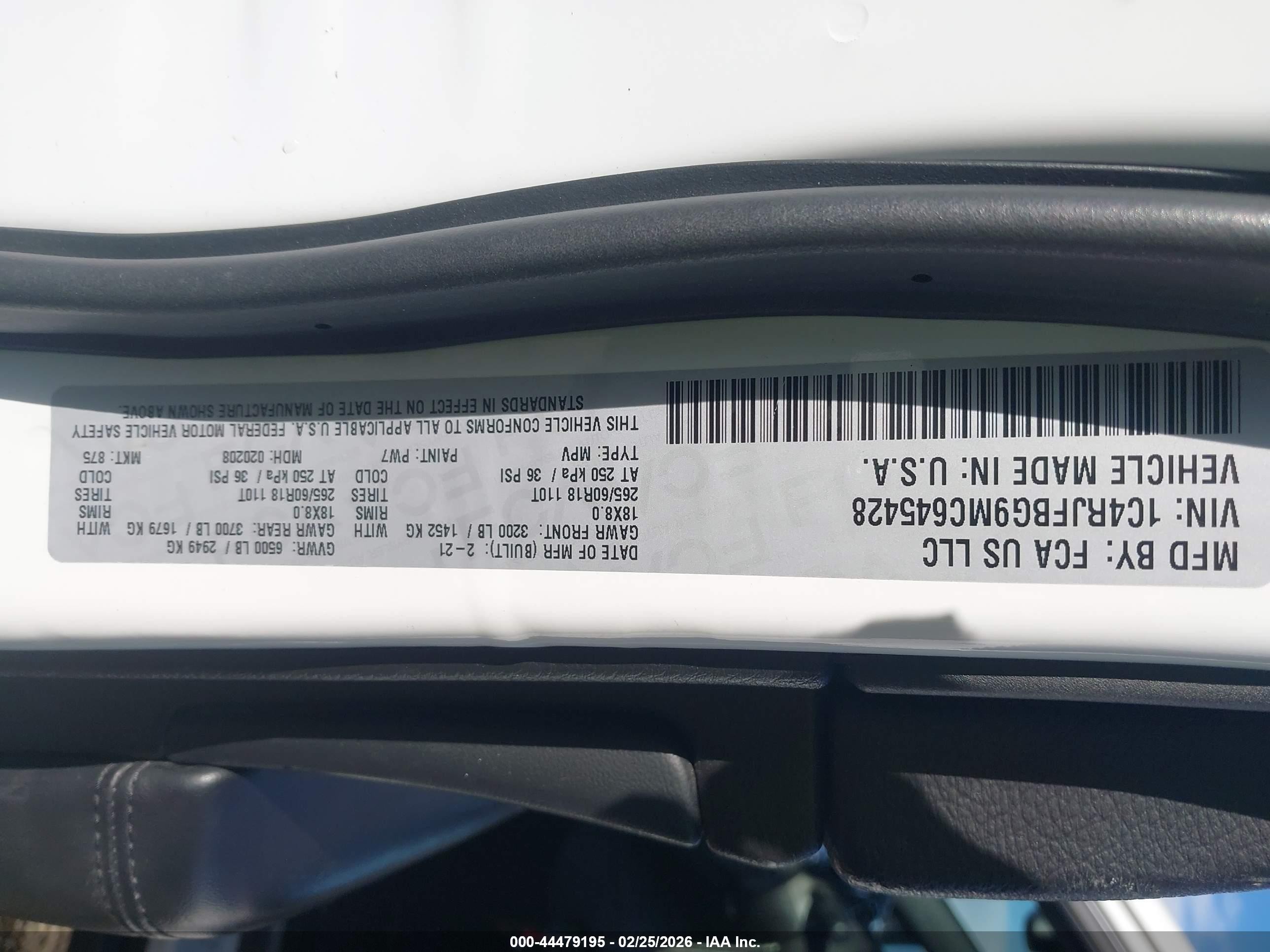 2021 Jeep Grand Cherokee Limited 4x4 Белый vin: 1C4RJFBG9MC645428