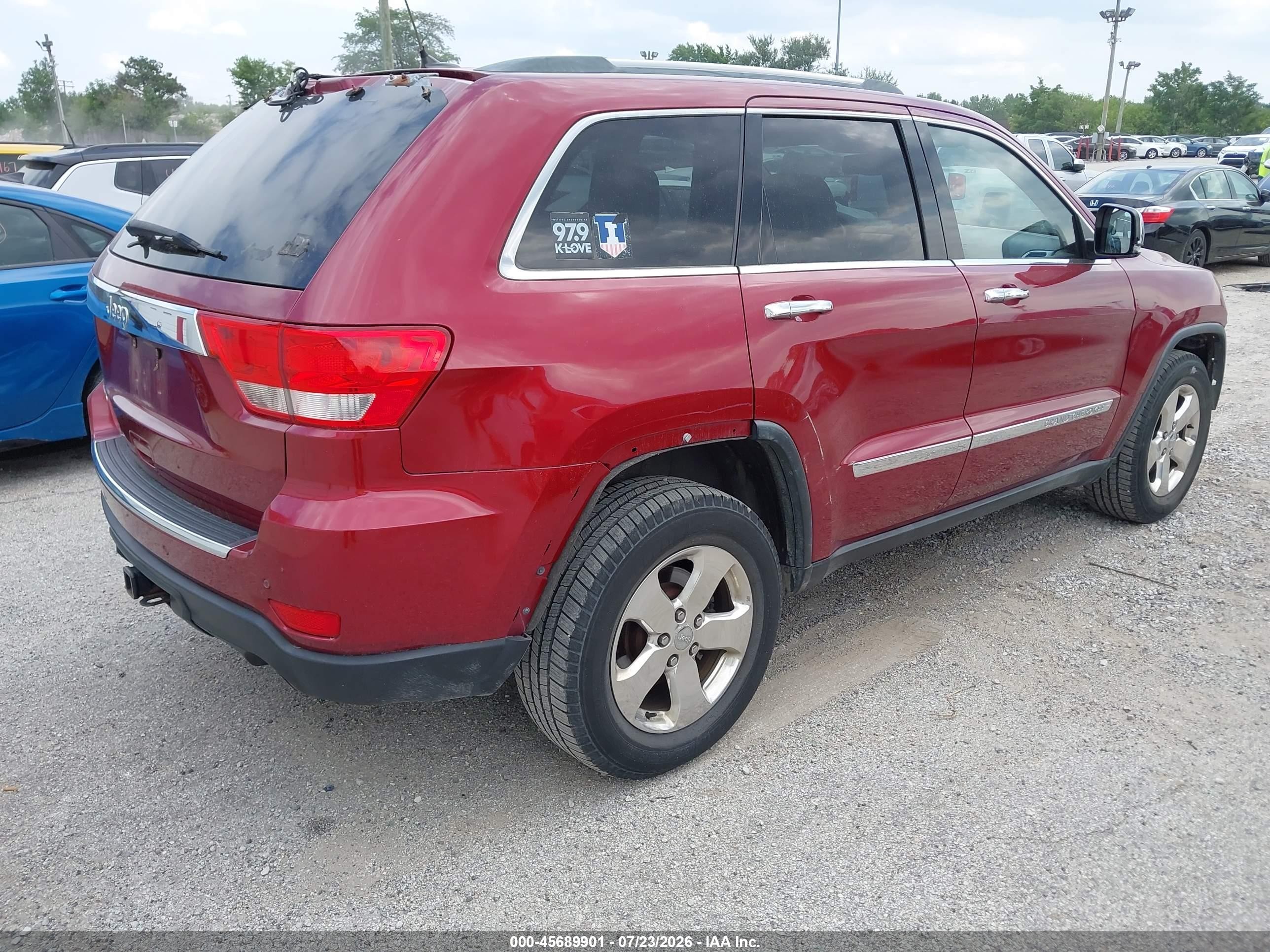 2012 Jeep Grand Cherokee Limited Red vin: 1C4RJFBGXCC159709