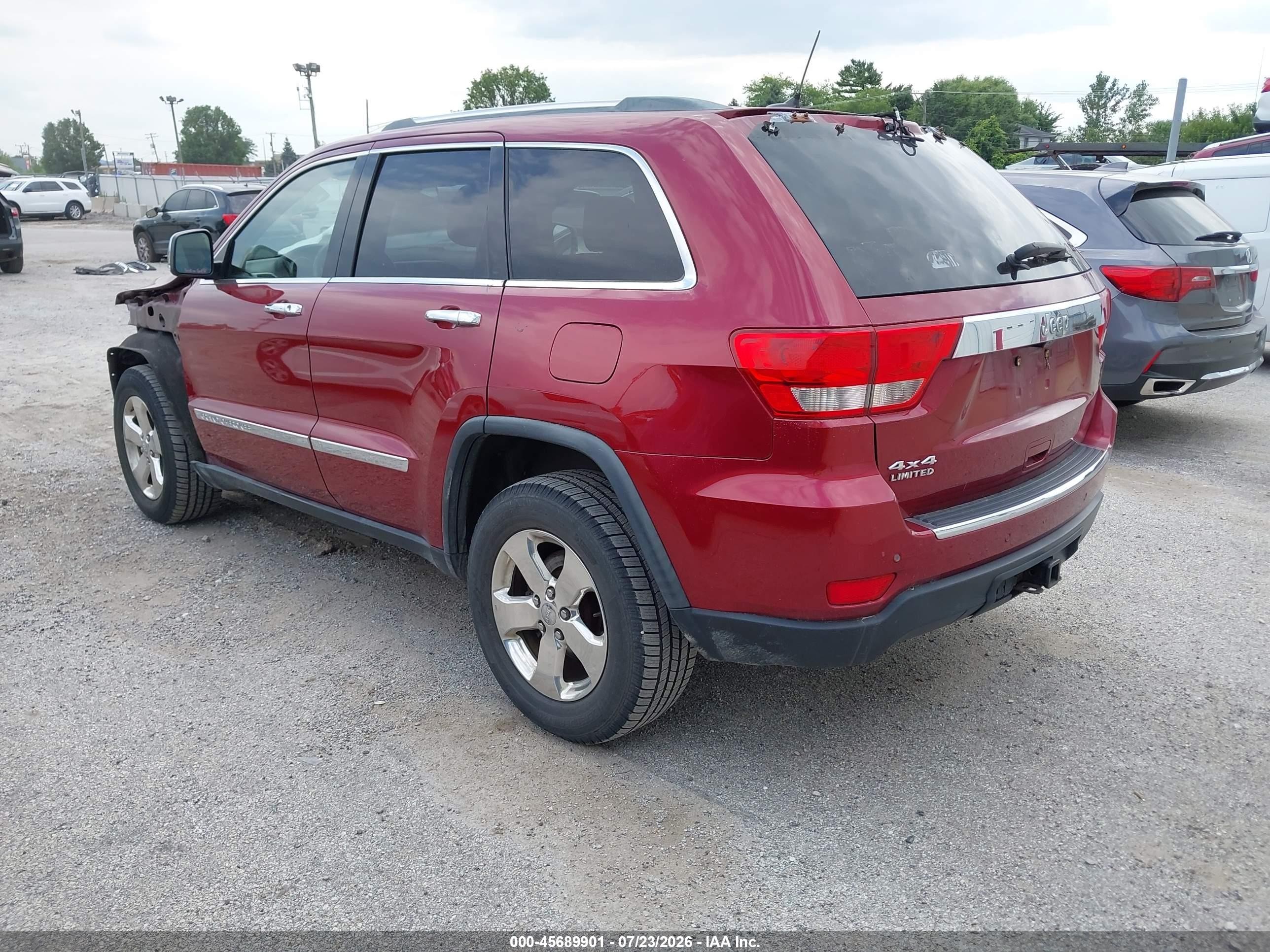 2012 Jeep Grand Cherokee Limited Red vin: 1C4RJFBGXCC159709
