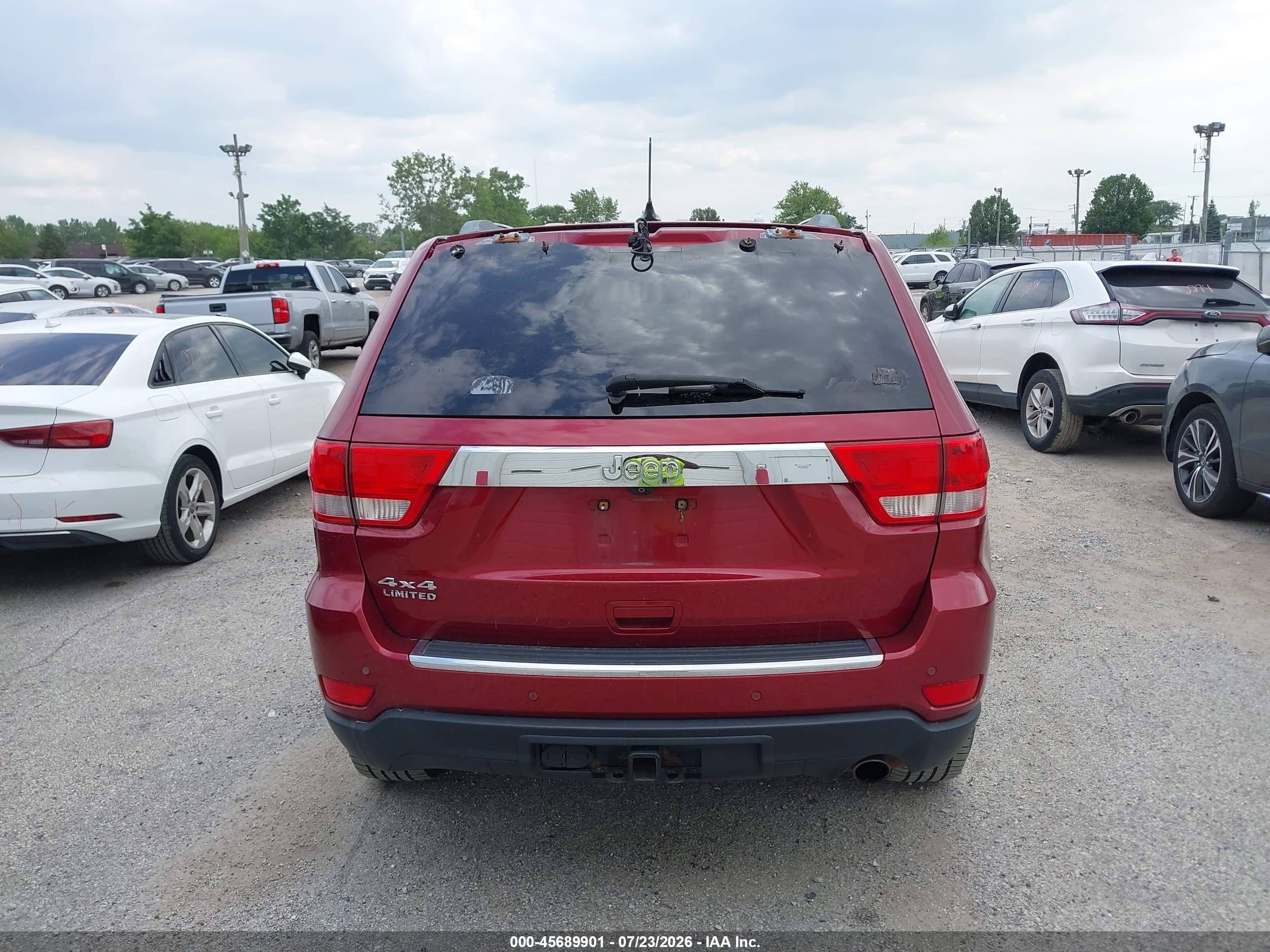 2012 Jeep Grand Cherokee Limited Red vin: 1C4RJFBGXCC159709