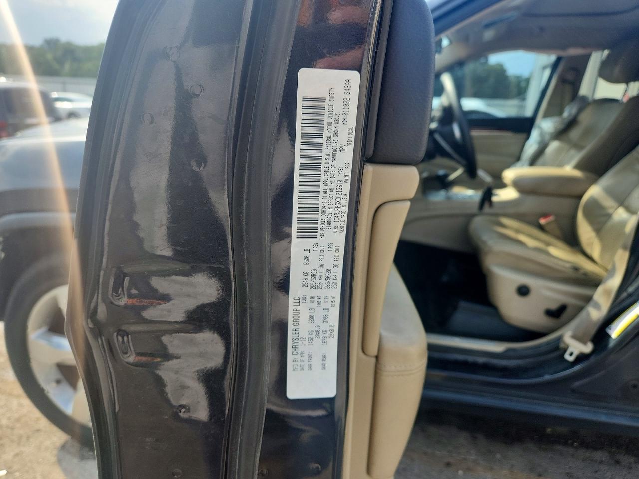 2012 Jeep Grand Cherokee Limited Black vin: 1C4RJFBGXCC213610
