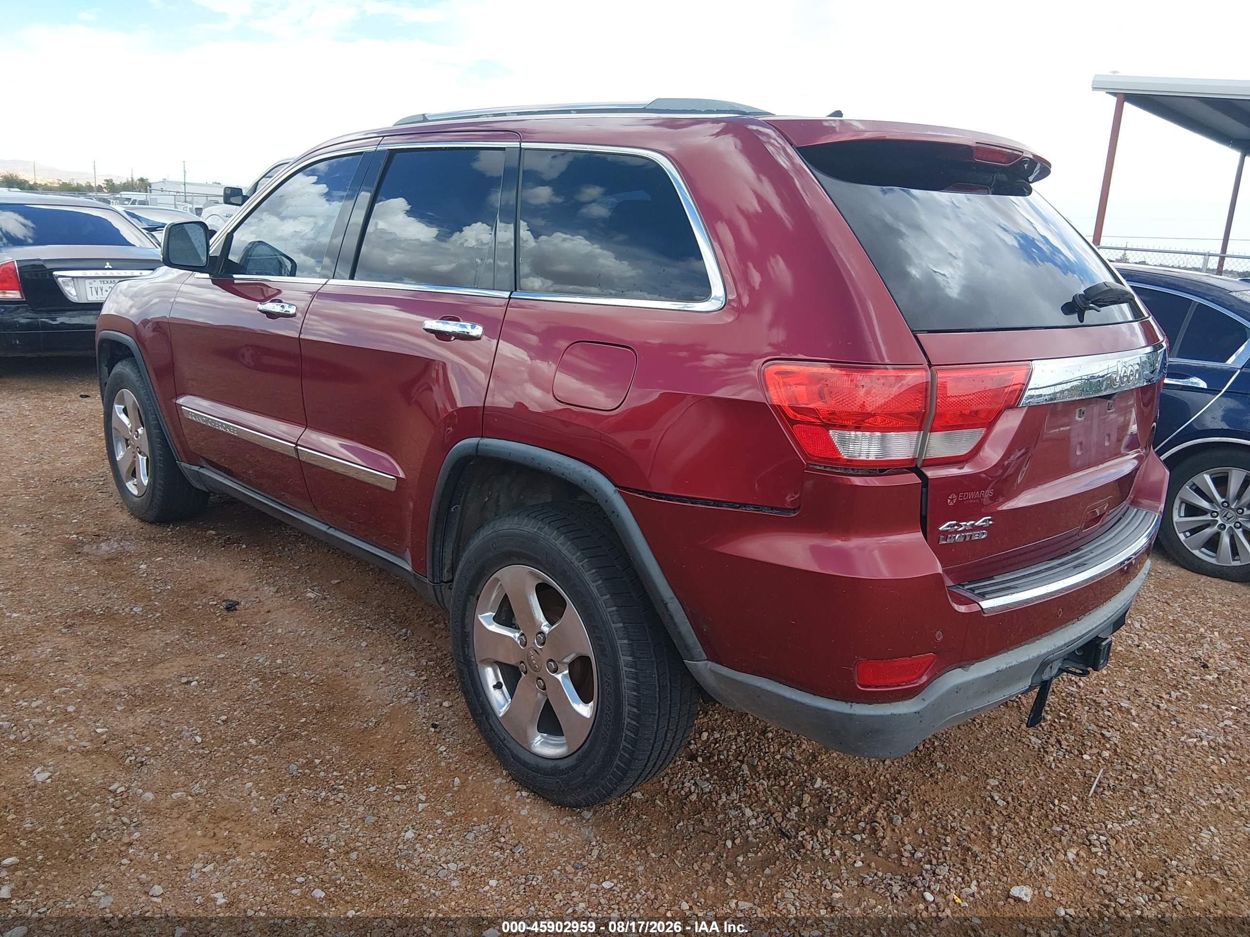 2012 Jeep Grand Cherokee Limited Maroon vin: 1C4RJFBGXCC244078