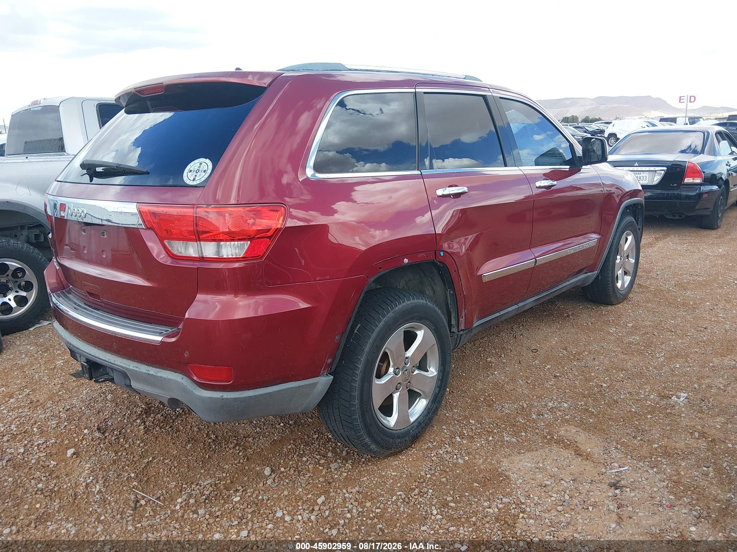 2012 Jeep Grand Cherokee Limited Maroon vin: 1C4RJFBGXCC244078