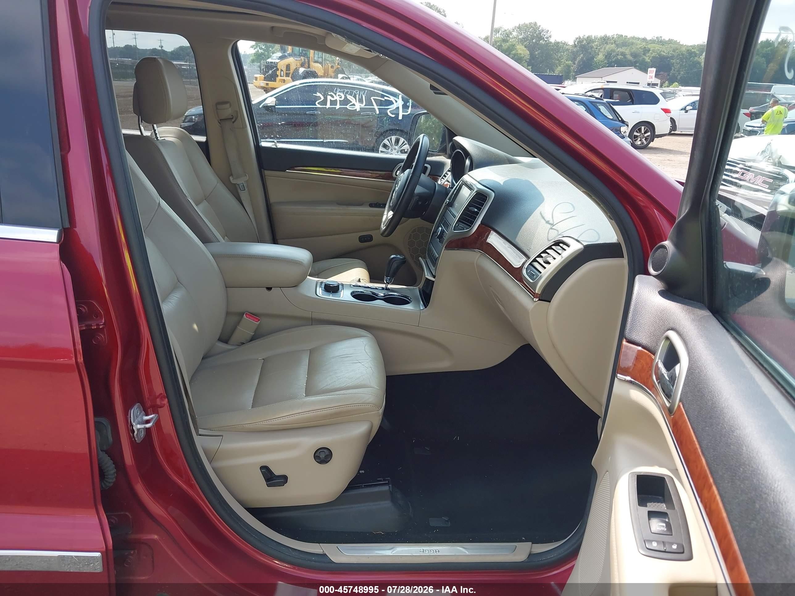 2013 Jeep Grand Cherokee Limited Red vin: 1C4RJFBGXDC511298