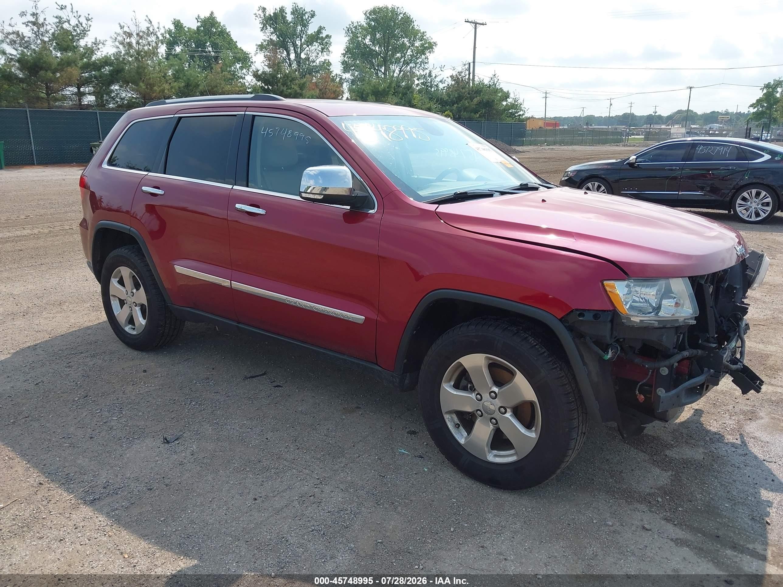 2013 Jeep Grand Cherokee Limited Красный vin: 1C4RJFBGXDC511298