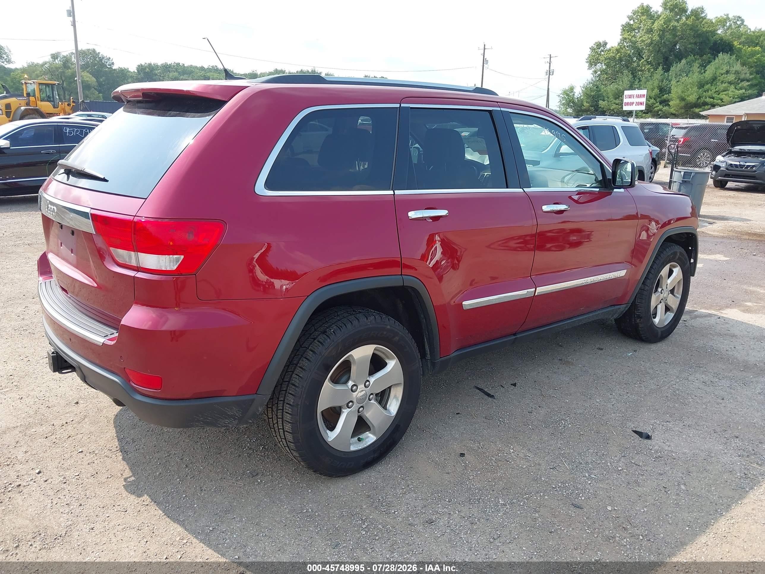 2013 Jeep Grand Cherokee Limited Red vin: 1C4RJFBGXDC511298