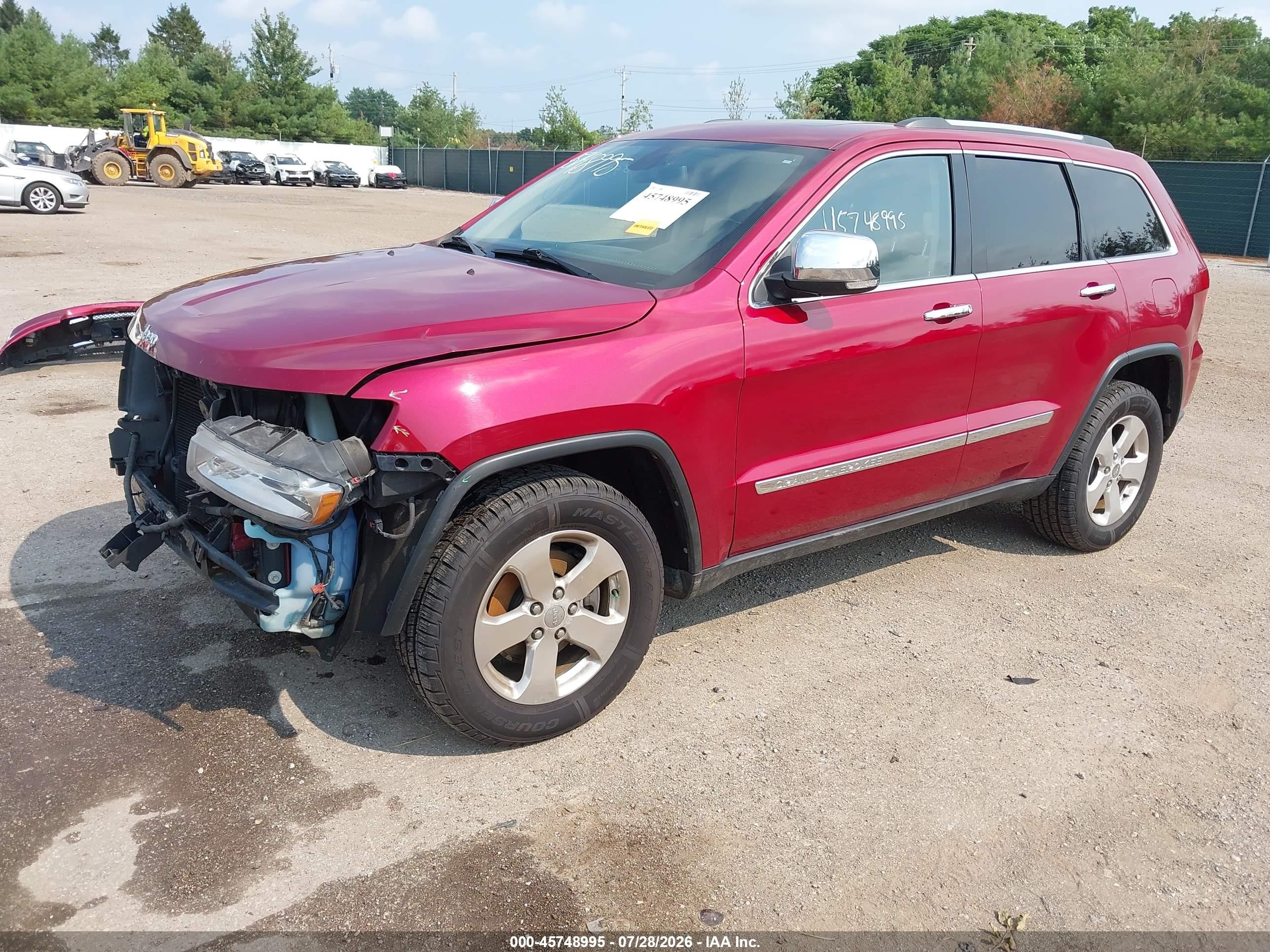 2013 Jeep Grand Cherokee Limited Red vin: 1C4RJFBGXDC511298