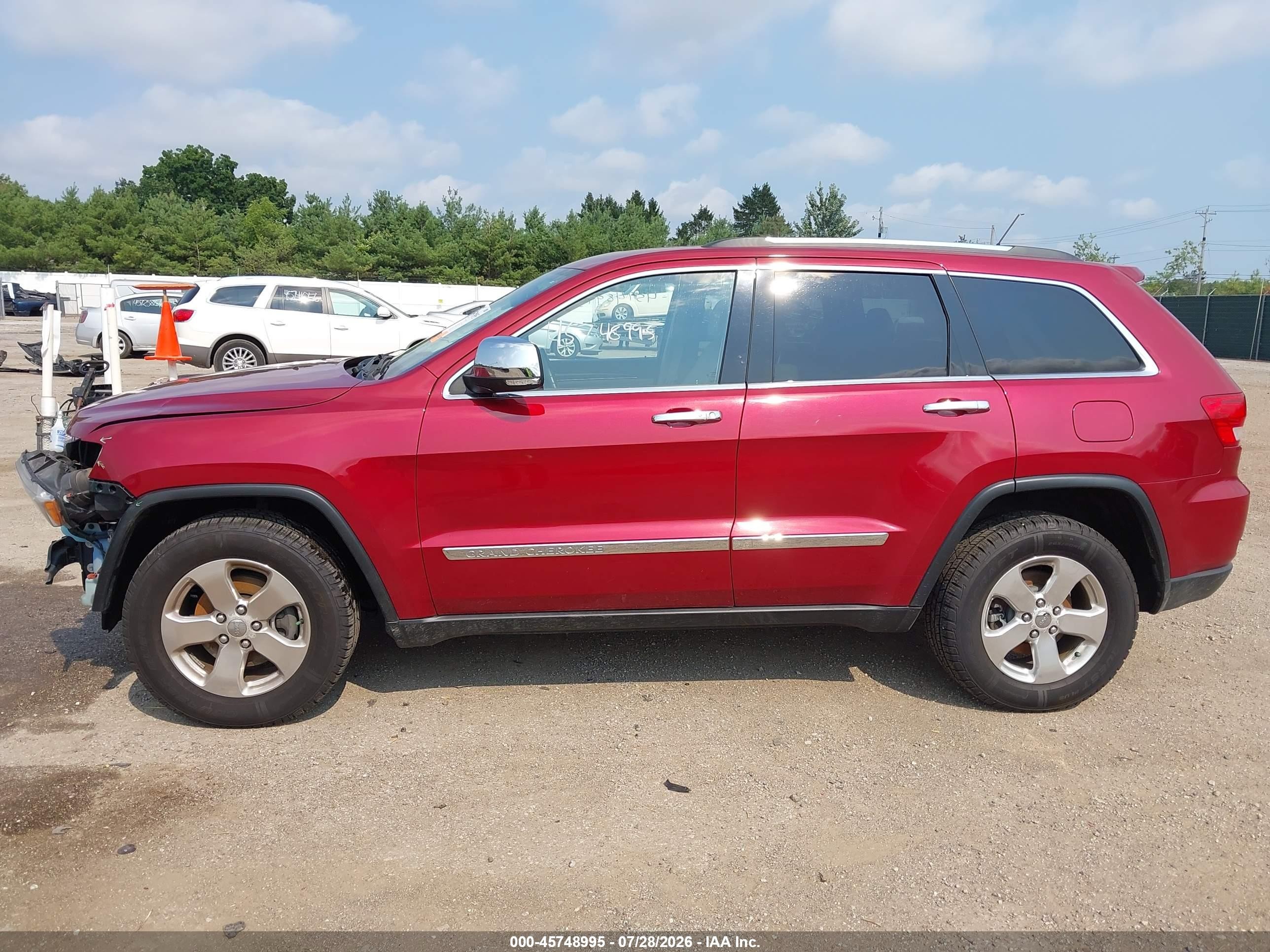 2013 Jeep Grand Cherokee Limited Red vin: 1C4RJFBGXDC511298