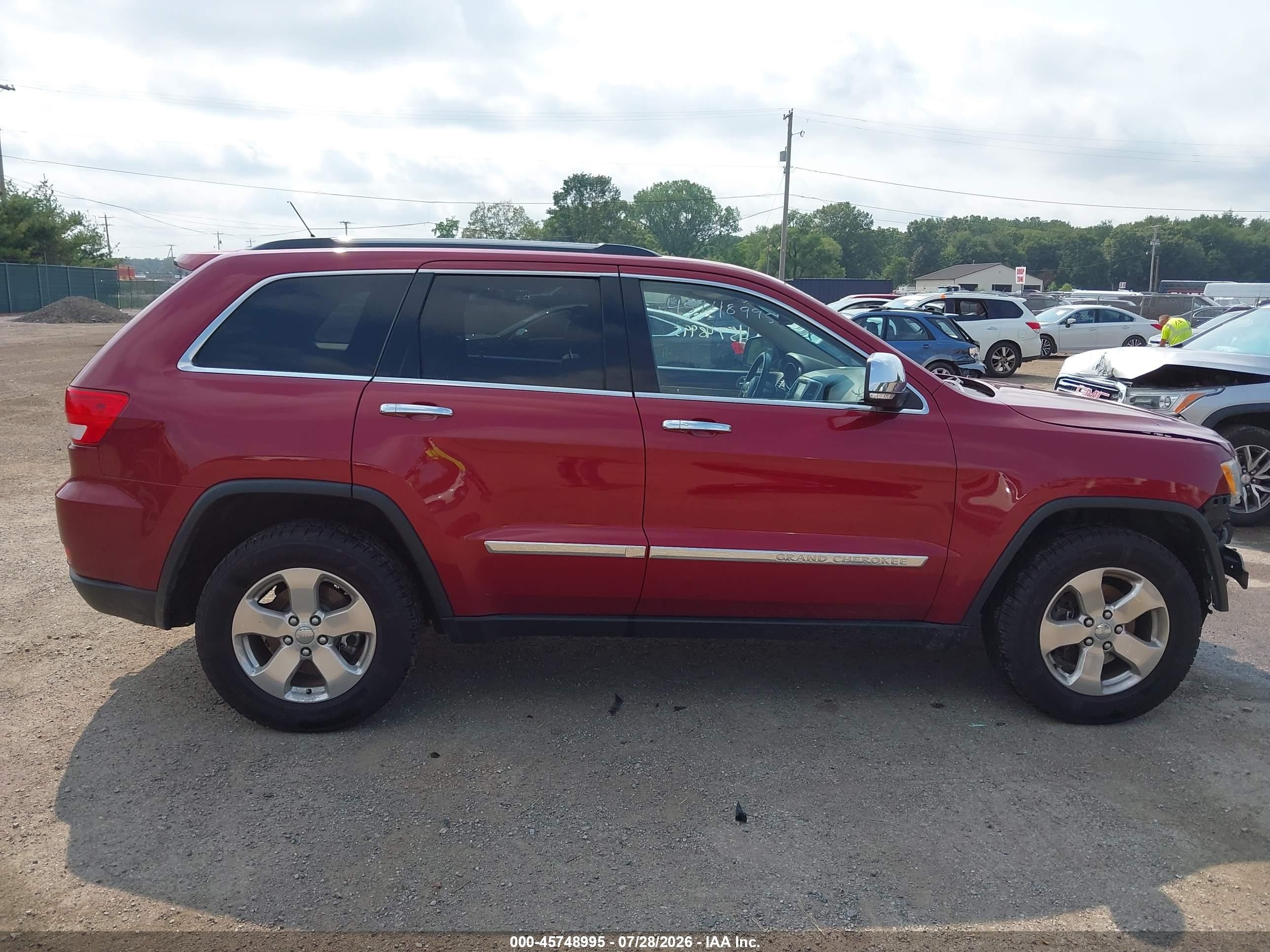 2013 Jeep Grand Cherokee Limited Red vin: 1C4RJFBGXDC511298