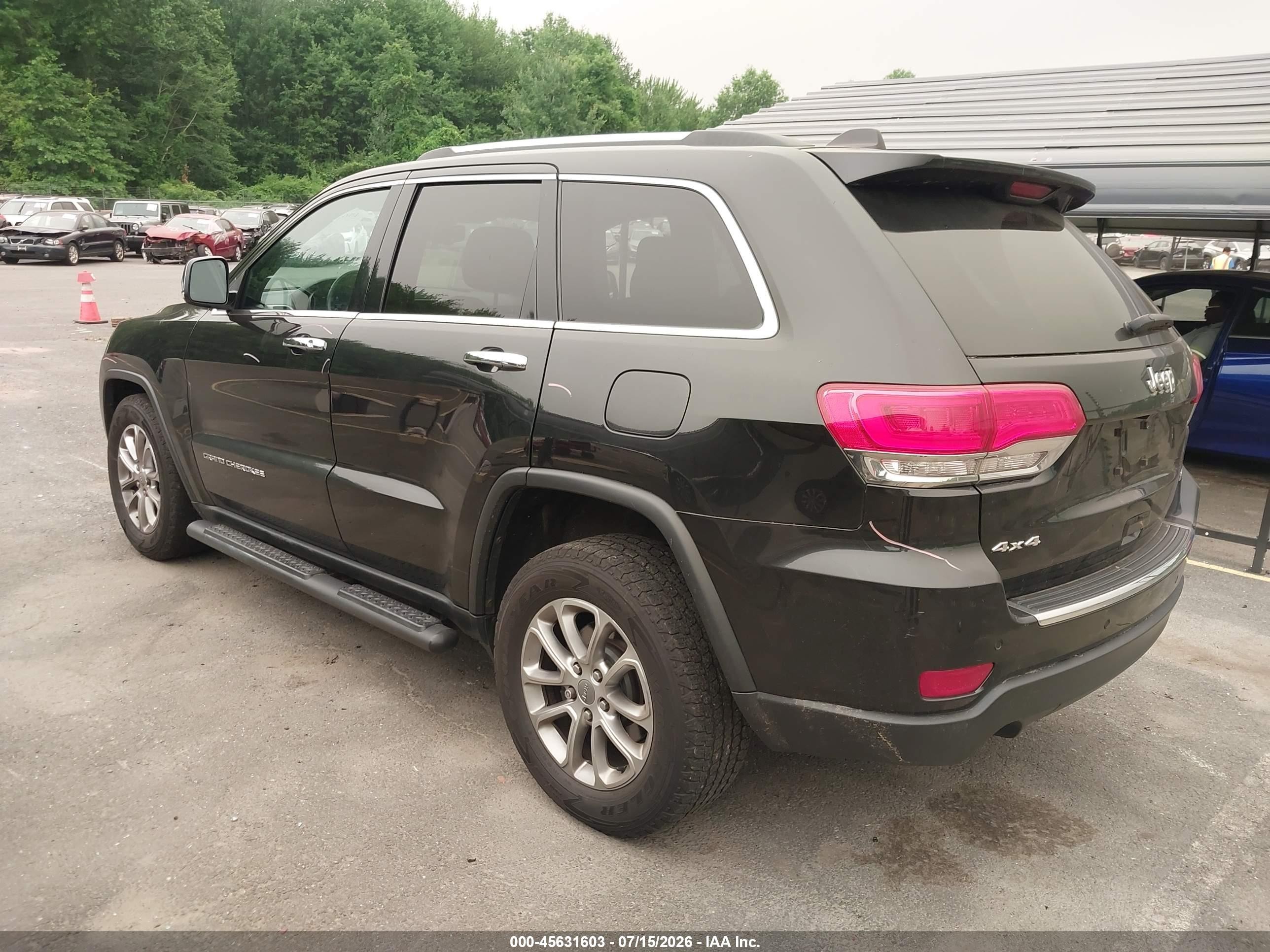 2014 Jeep Grand Cherokee Limited Black vin: 1C4RJFBGXEC131895
