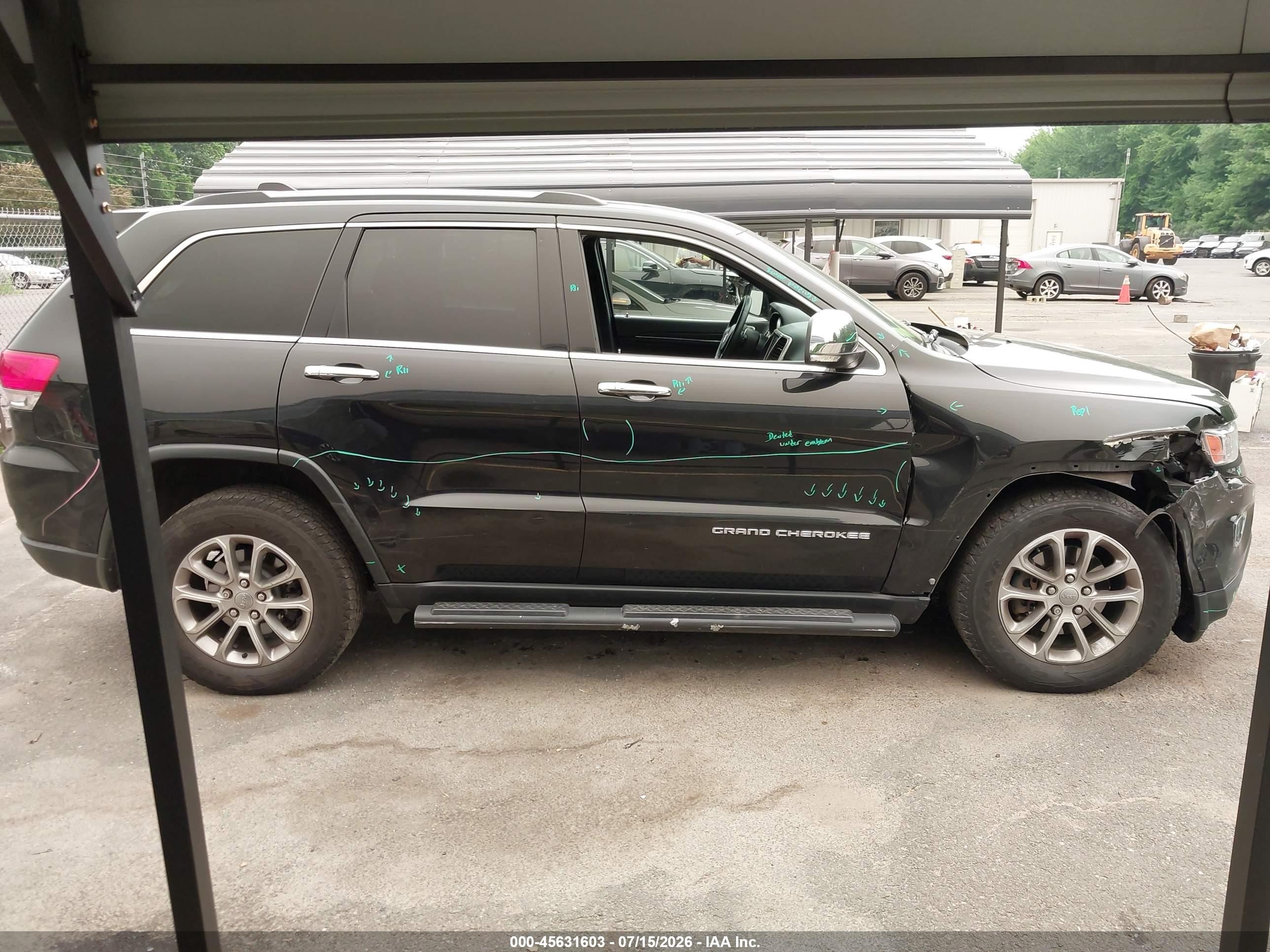 2014 Jeep Grand Cherokee Limited Black vin: 1C4RJFBGXEC131895