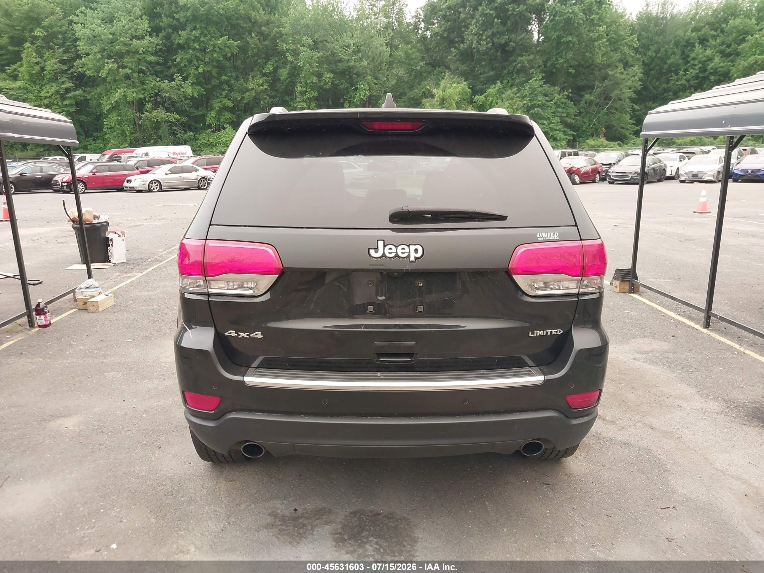 2014 Jeep Grand Cherokee Limited Black vin: 1C4RJFBGXEC131895