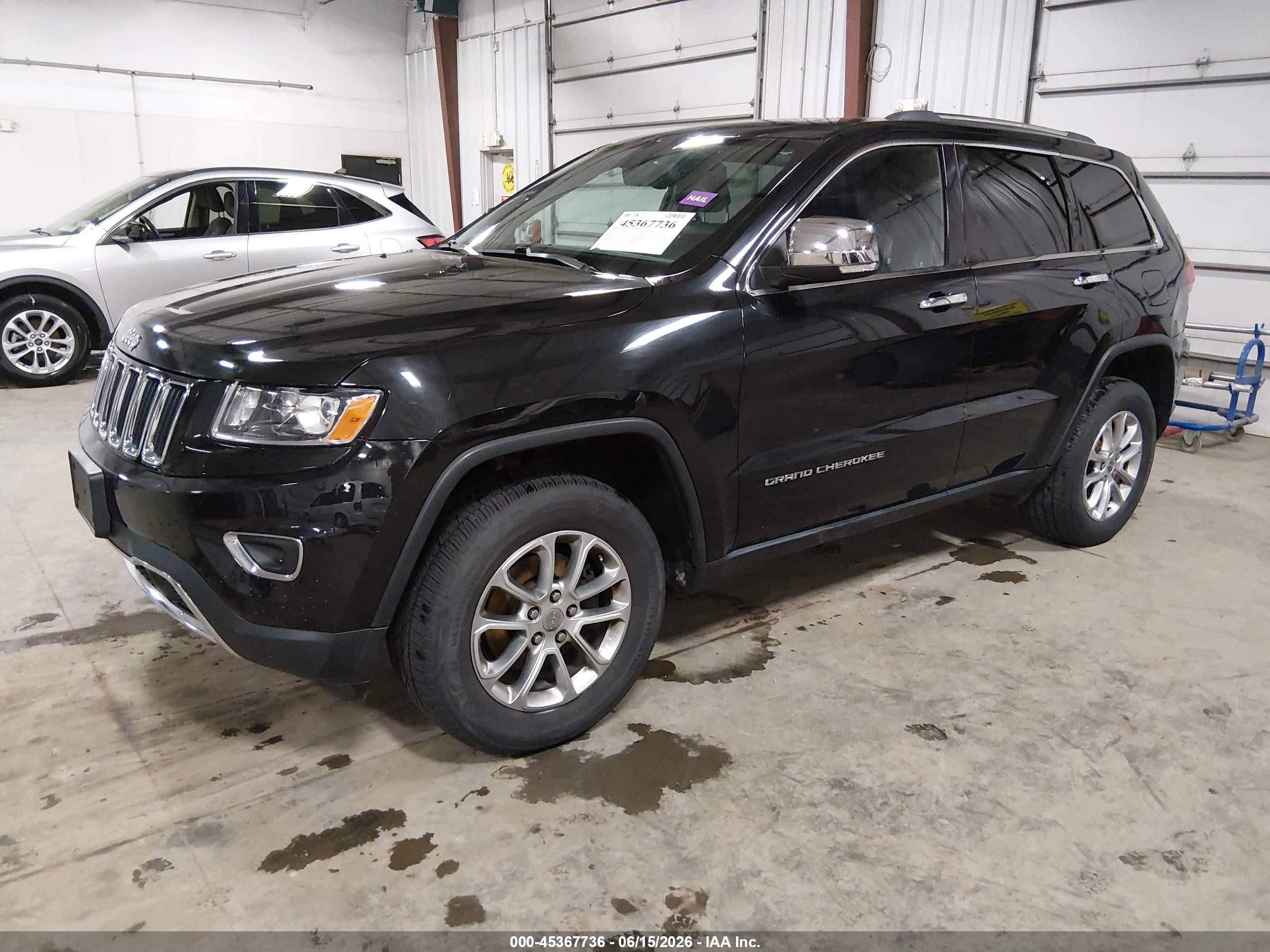 2014 Jeep Grand Cherokee Limited Black vin: 1C4RJFBGXEC136093