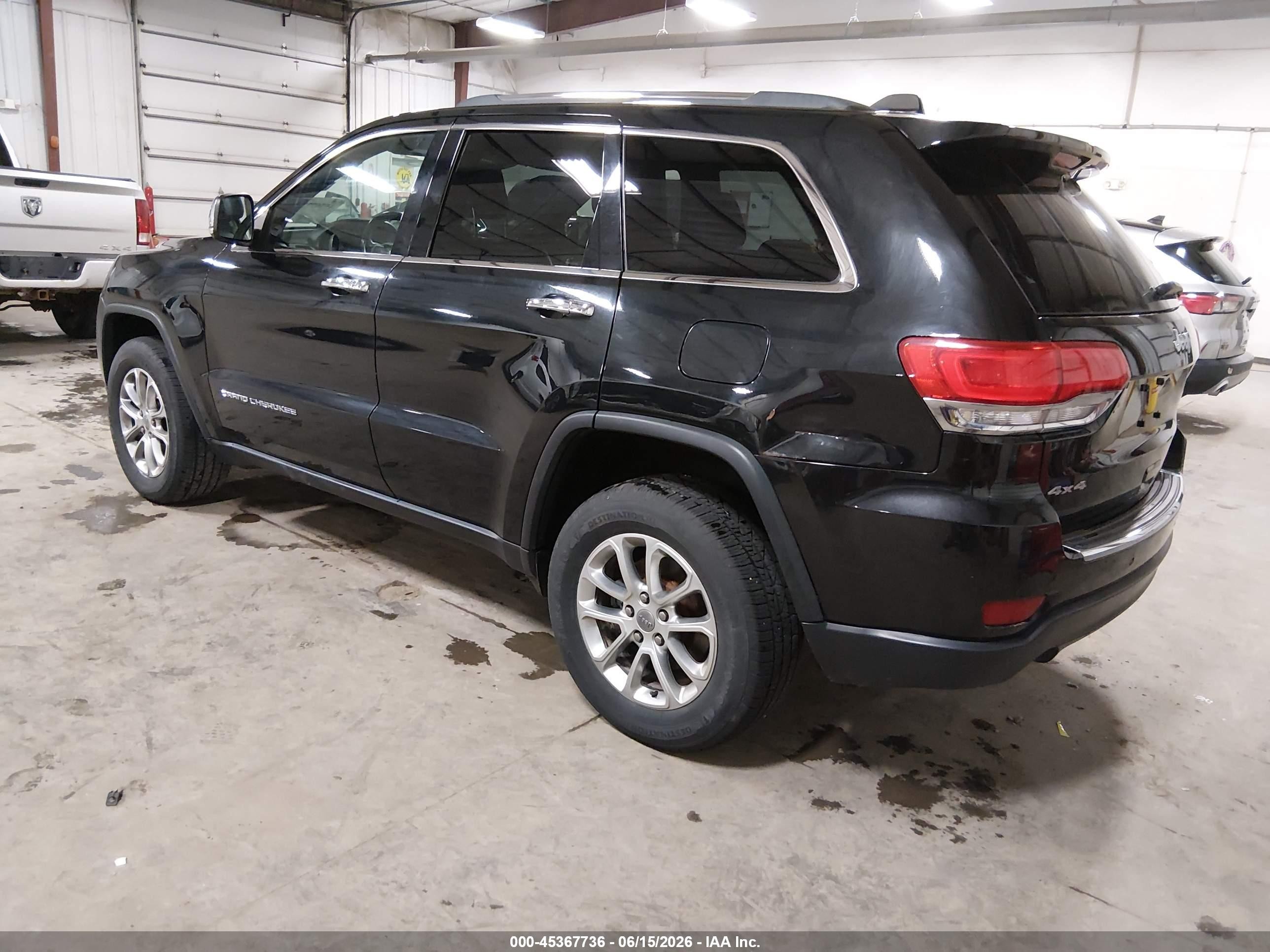 2014 Jeep Grand Cherokee Limited Black vin: 1C4RJFBGXEC136093