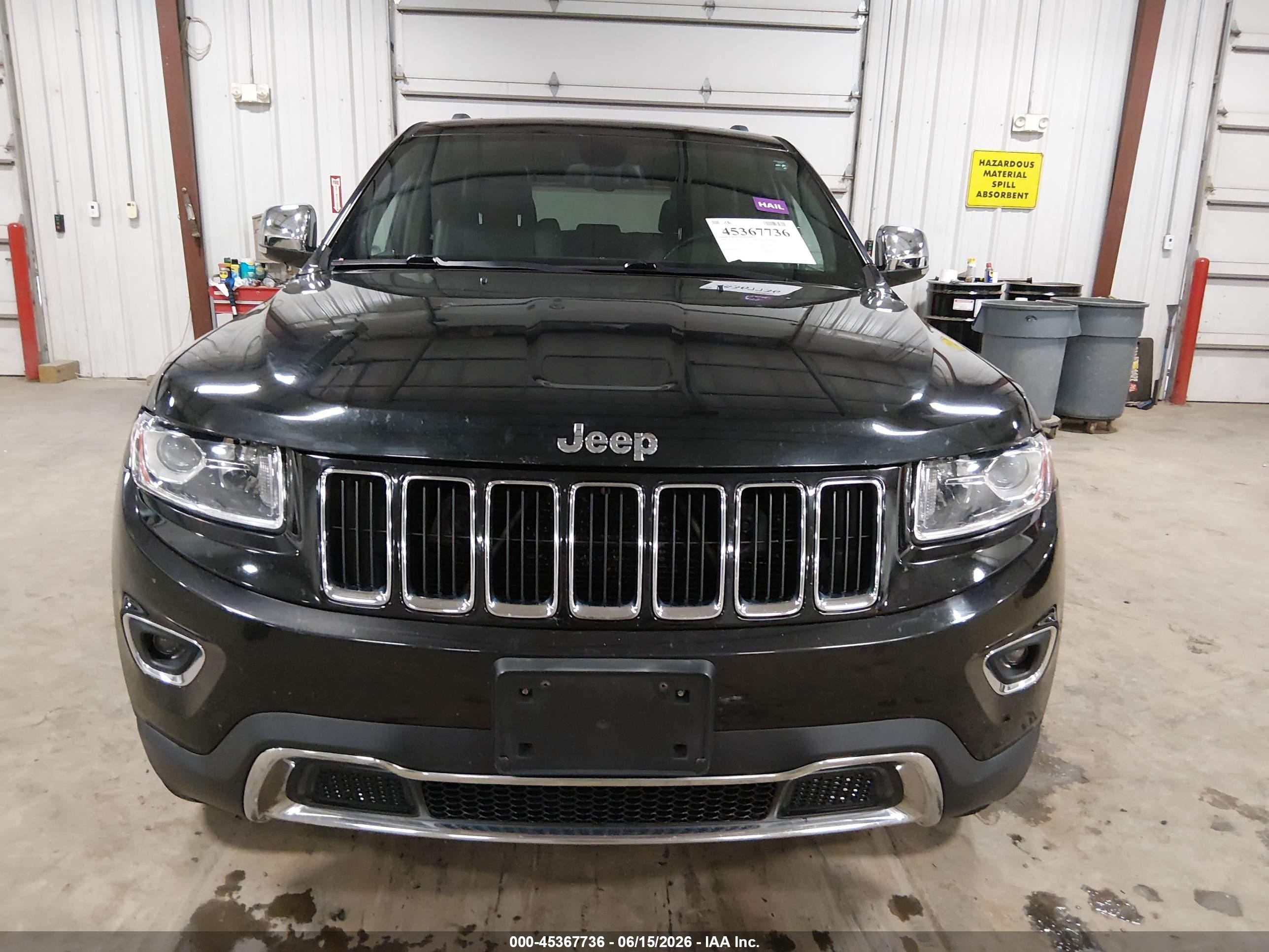 2014 Jeep Grand Cherokee Limited Black vin: 1C4RJFBGXEC136093