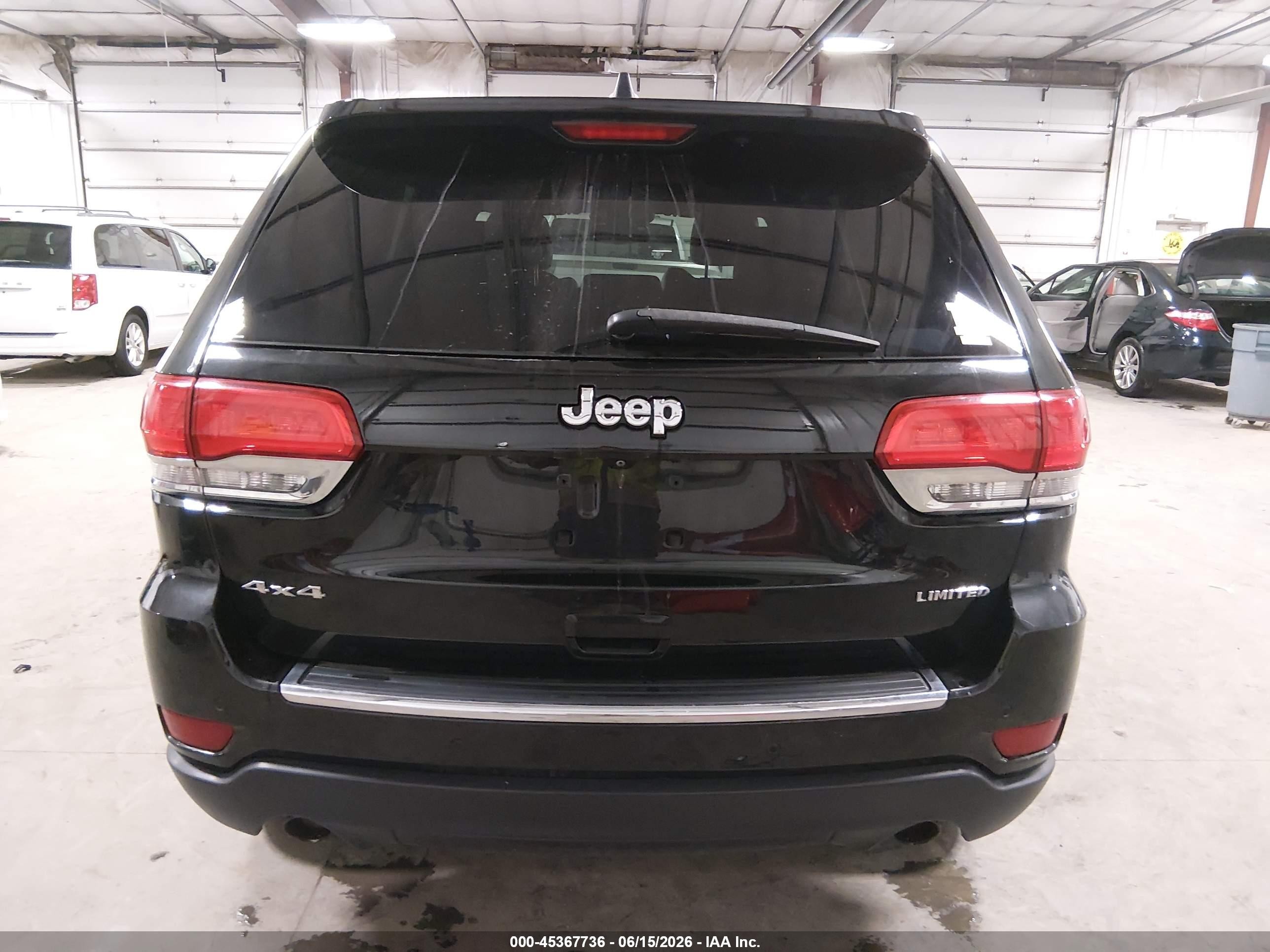2014 Jeep Grand Cherokee Limited Black vin: 1C4RJFBGXEC136093