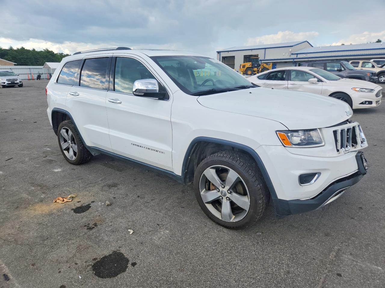 2014 Jeep Grand Cherokee Limited White vin: 1C4RJFBGXEC159616