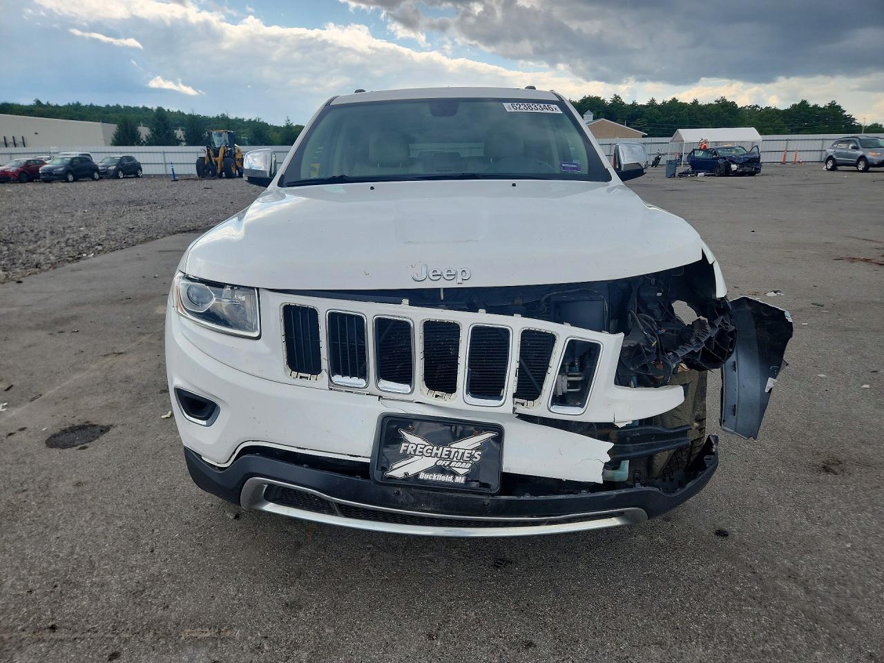 2014 Jeep Grand Cherokee Limited White vin: 1C4RJFBGXEC159616