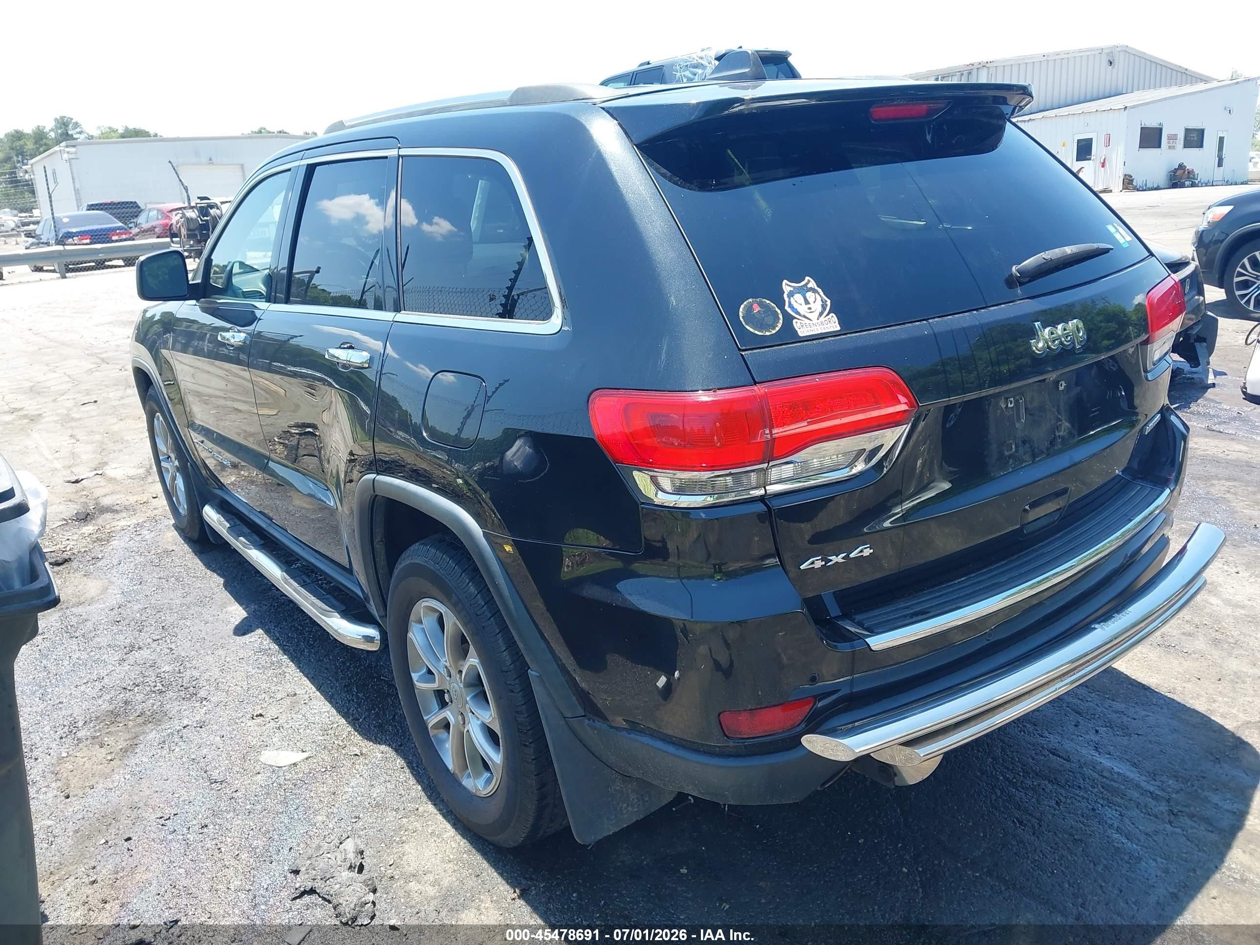 2014 Jeep Grand Cherokee Limited Черный vin: 1C4RJFBGXEC209768