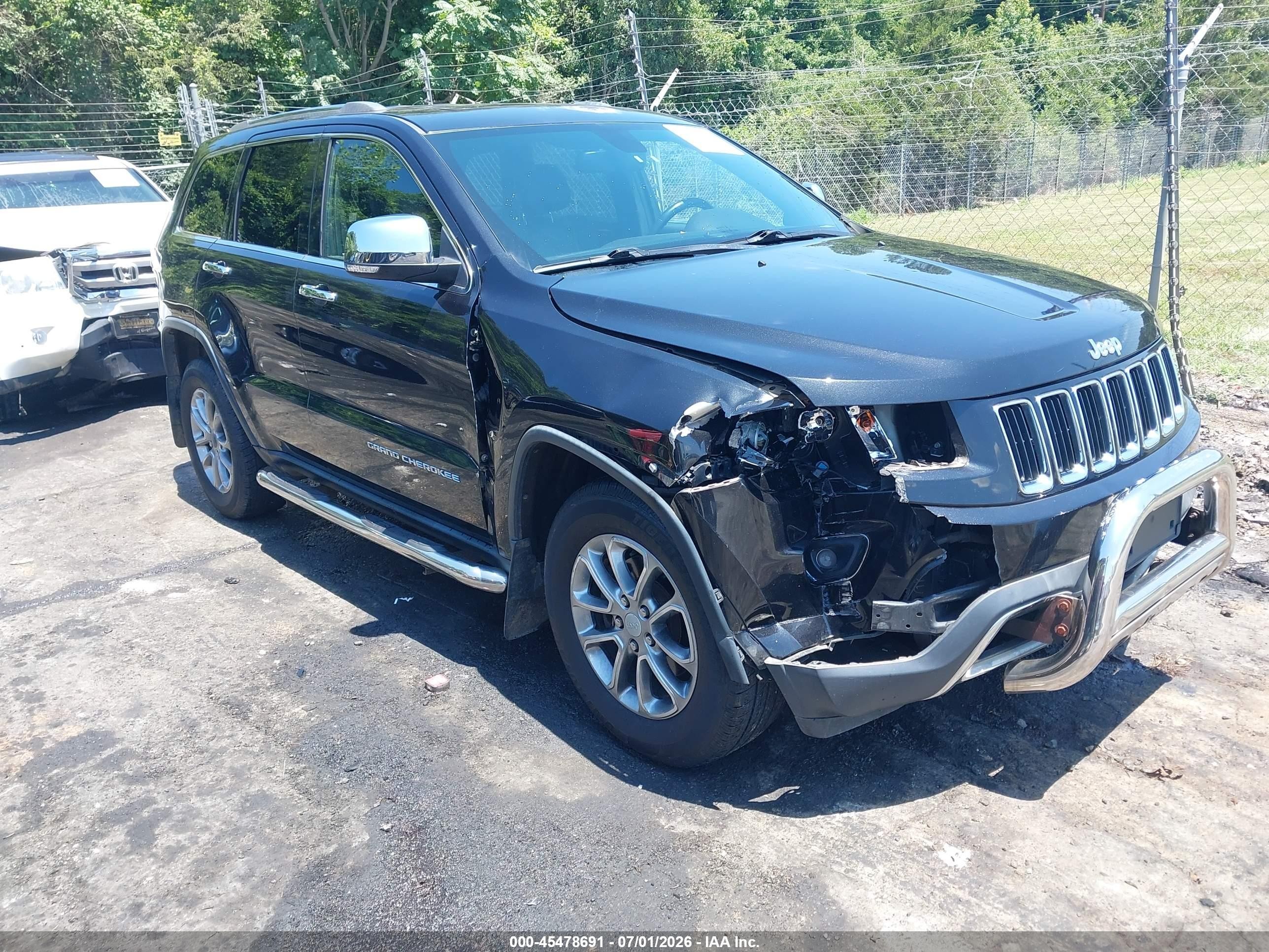 2014 Jeep Grand Cherokee Limited Черный vin: 1C4RJFBGXEC209768