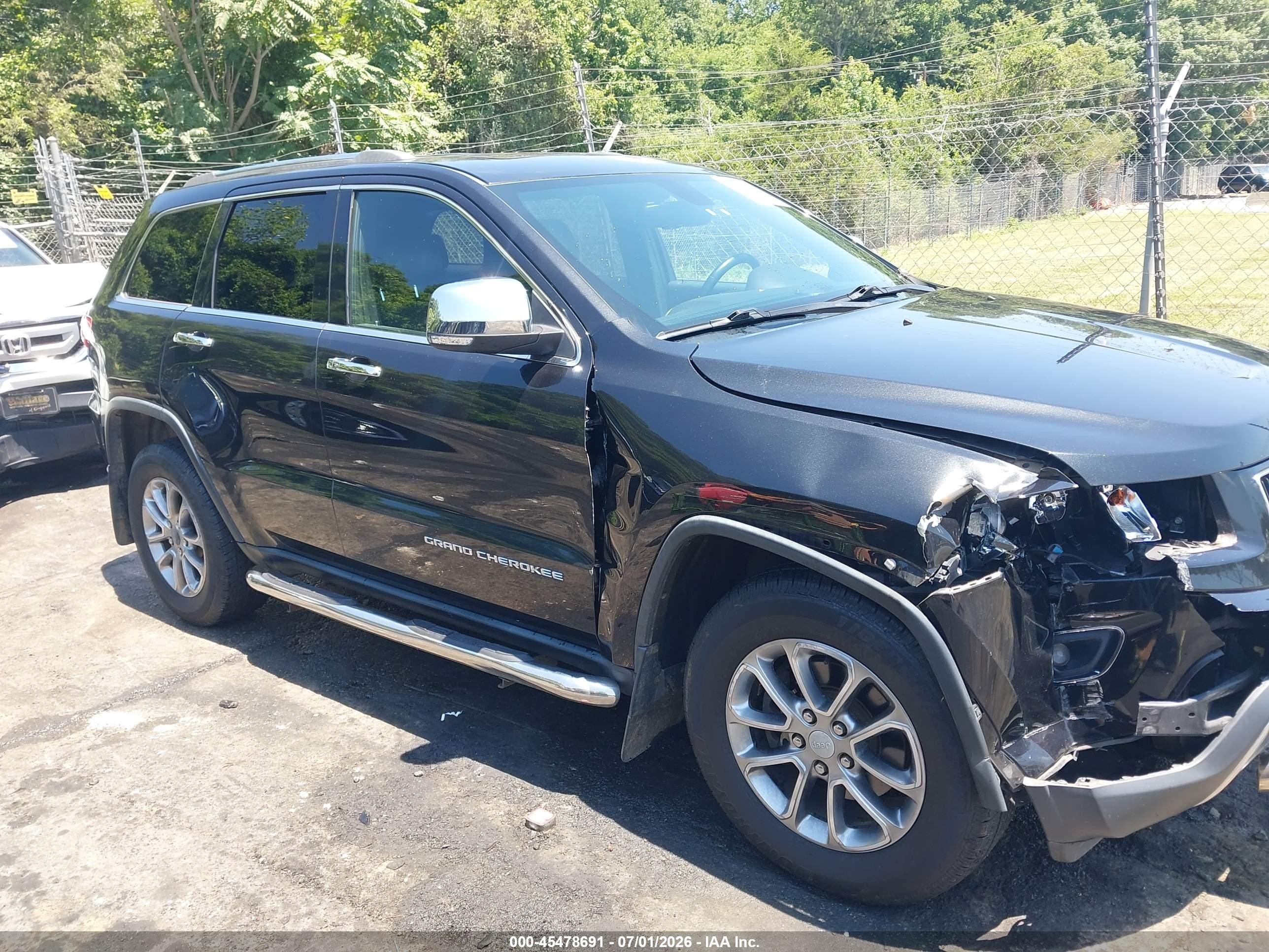 2014 Jeep Grand Cherokee Limited Черный vin: 1C4RJFBGXEC209768
