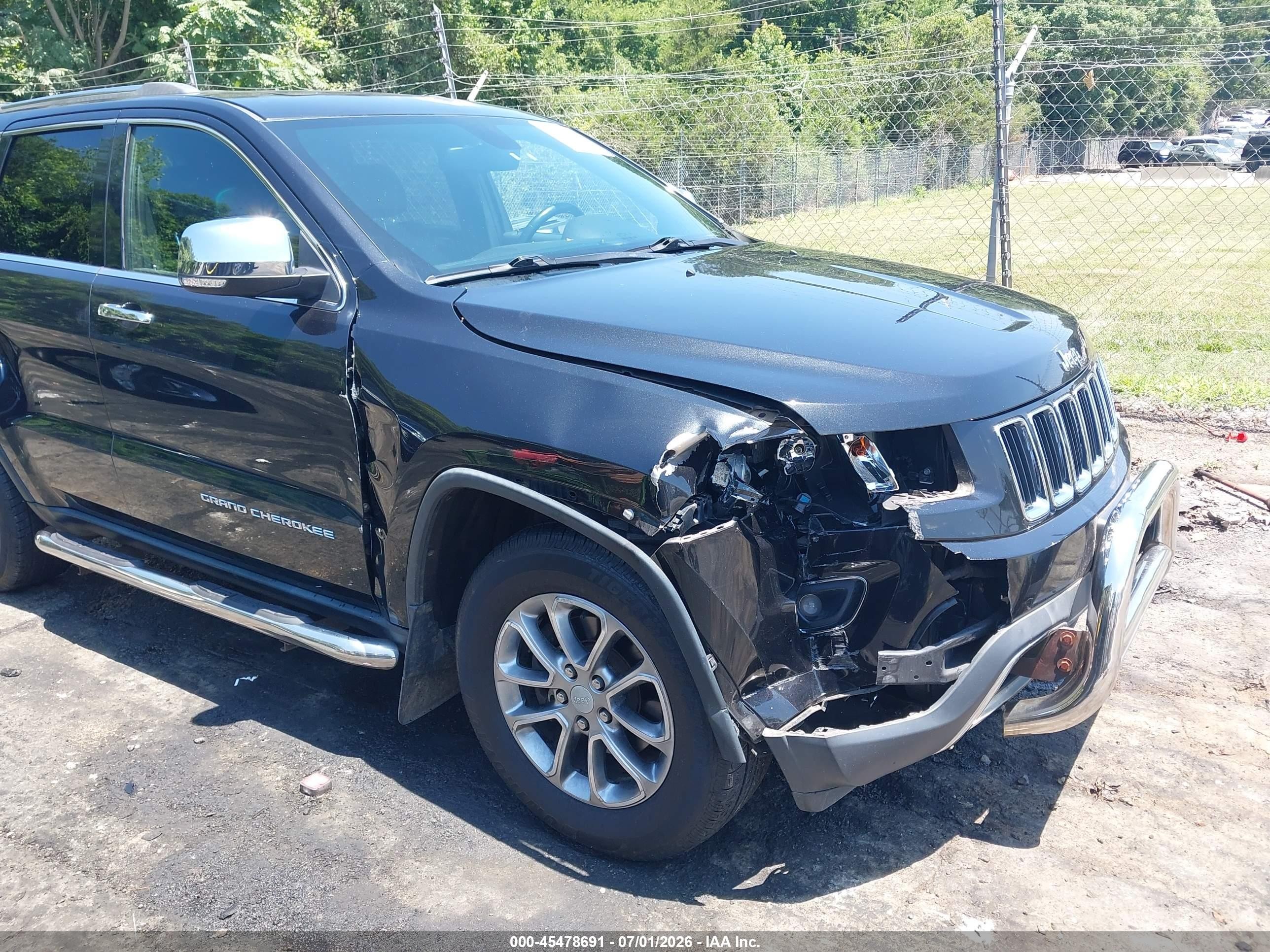 2014 Jeep Grand Cherokee Limited Черный vin: 1C4RJFBGXEC209768