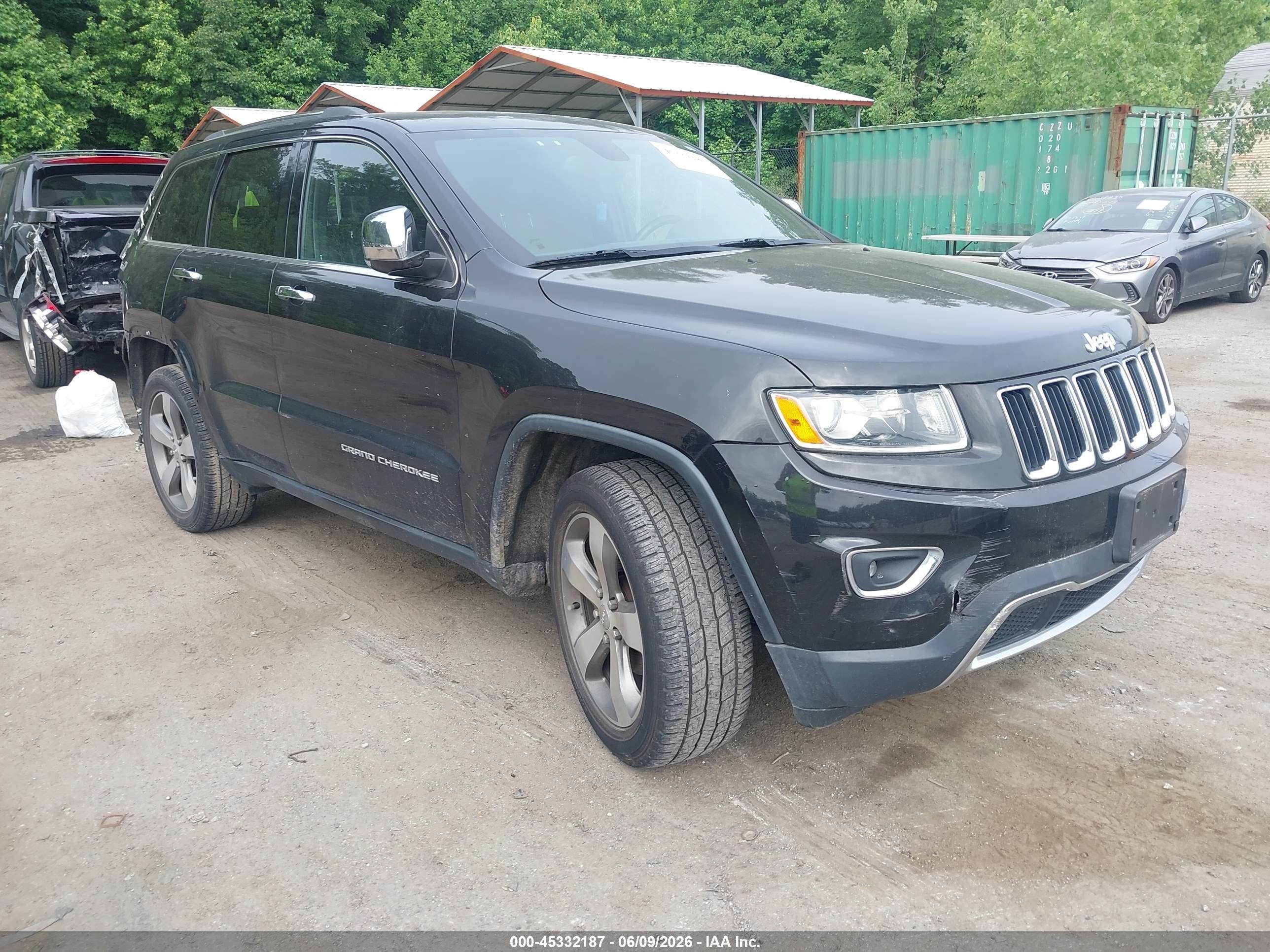 2014 Jeep Grand Cherokee Limited Black vin: 1C4RJFBGXEC254824
