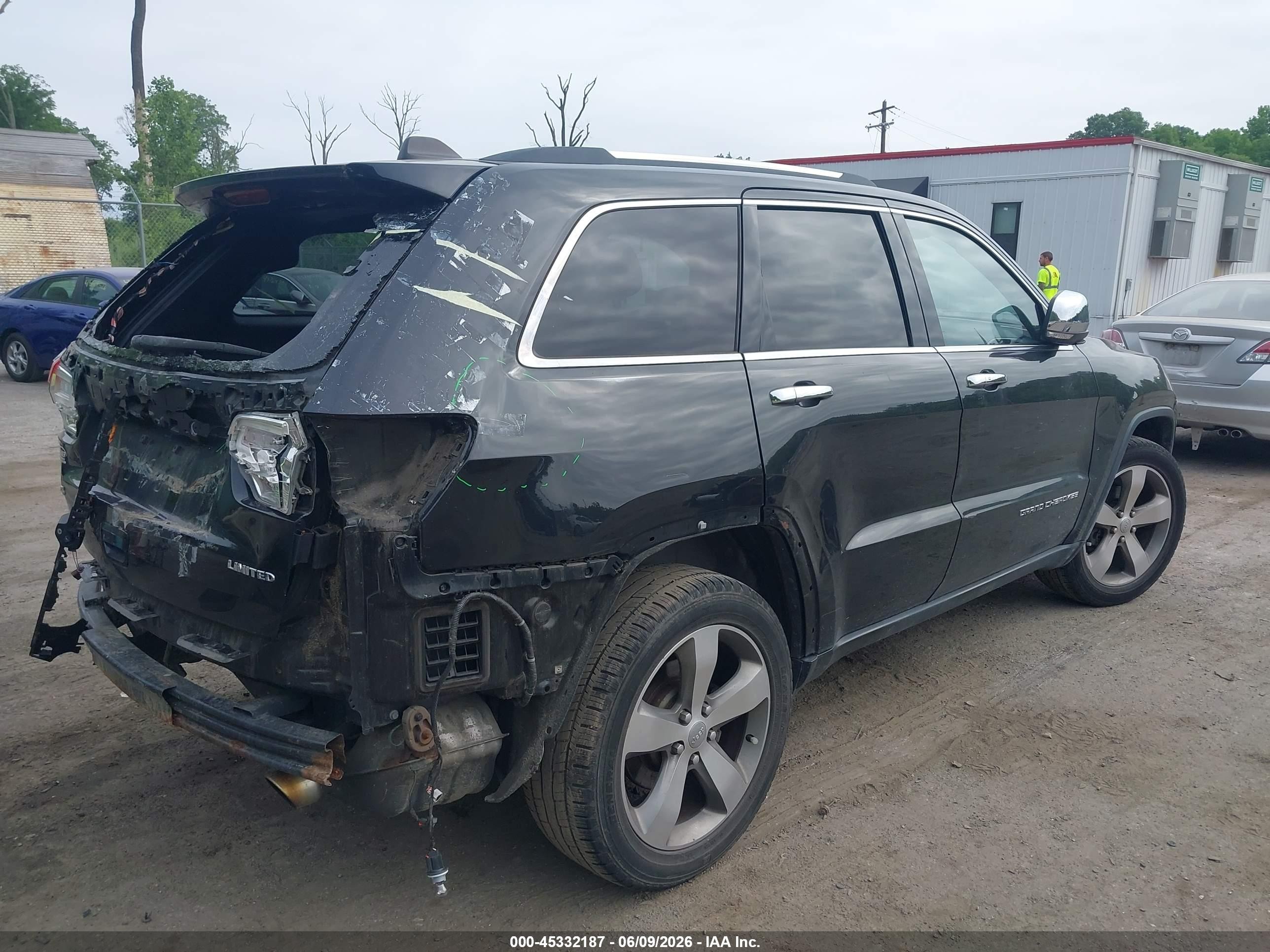 2014 Jeep Grand Cherokee Limited Black vin: 1C4RJFBGXEC254824
