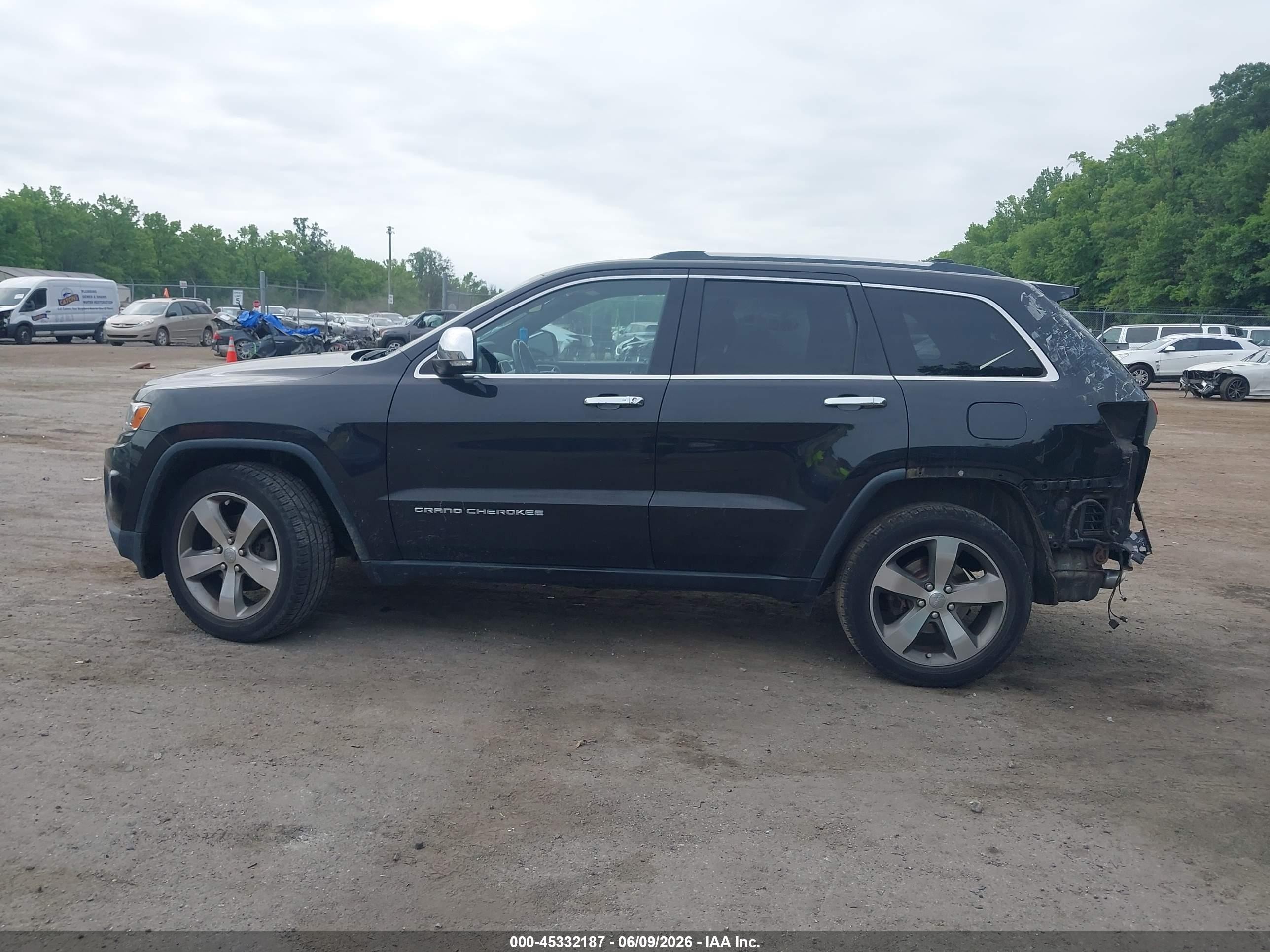 2014 Jeep Grand Cherokee Limited Black vin: 1C4RJFBGXEC254824