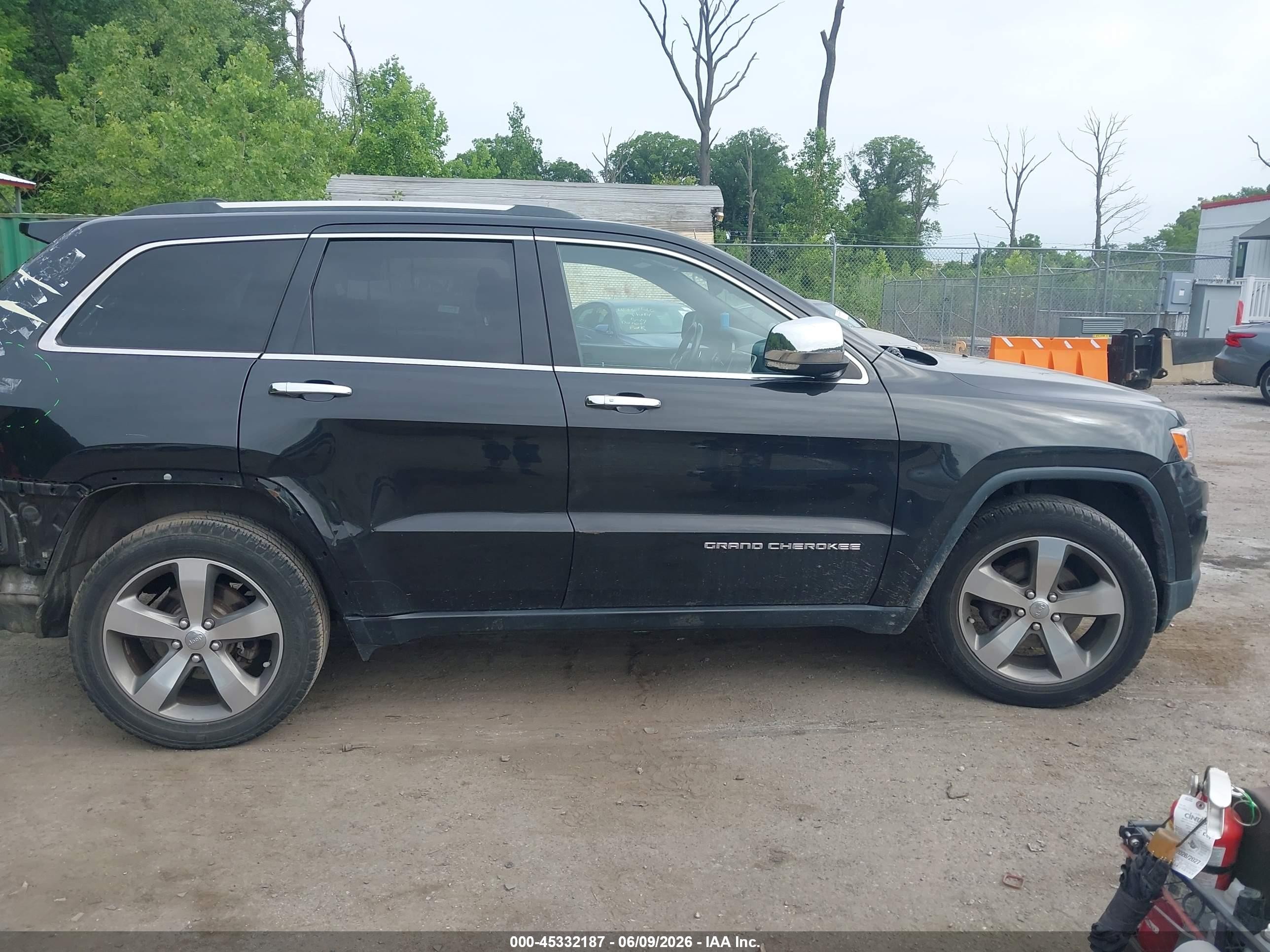 2014 Jeep Grand Cherokee Limited Black vin: 1C4RJFBGXEC254824