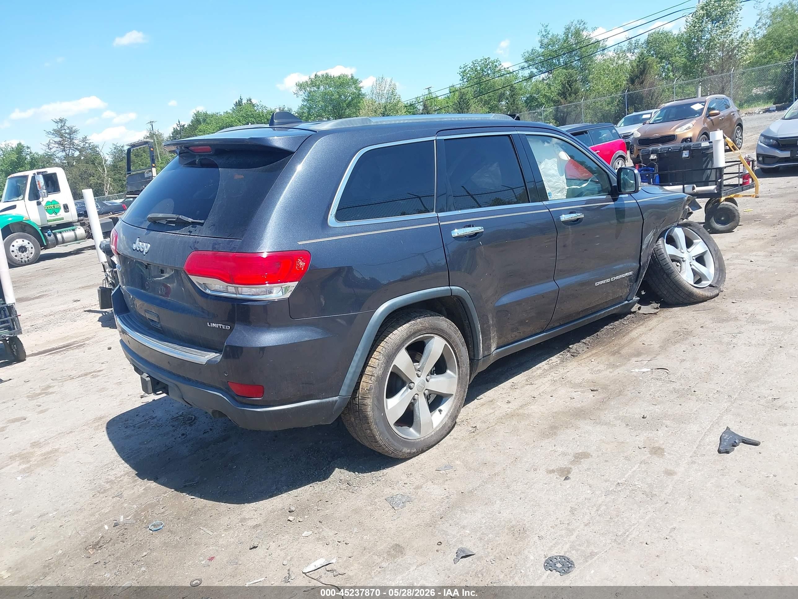 2014 Jeep Grand Cherokee Limited Black vin: 1C4RJFBGXEC259943