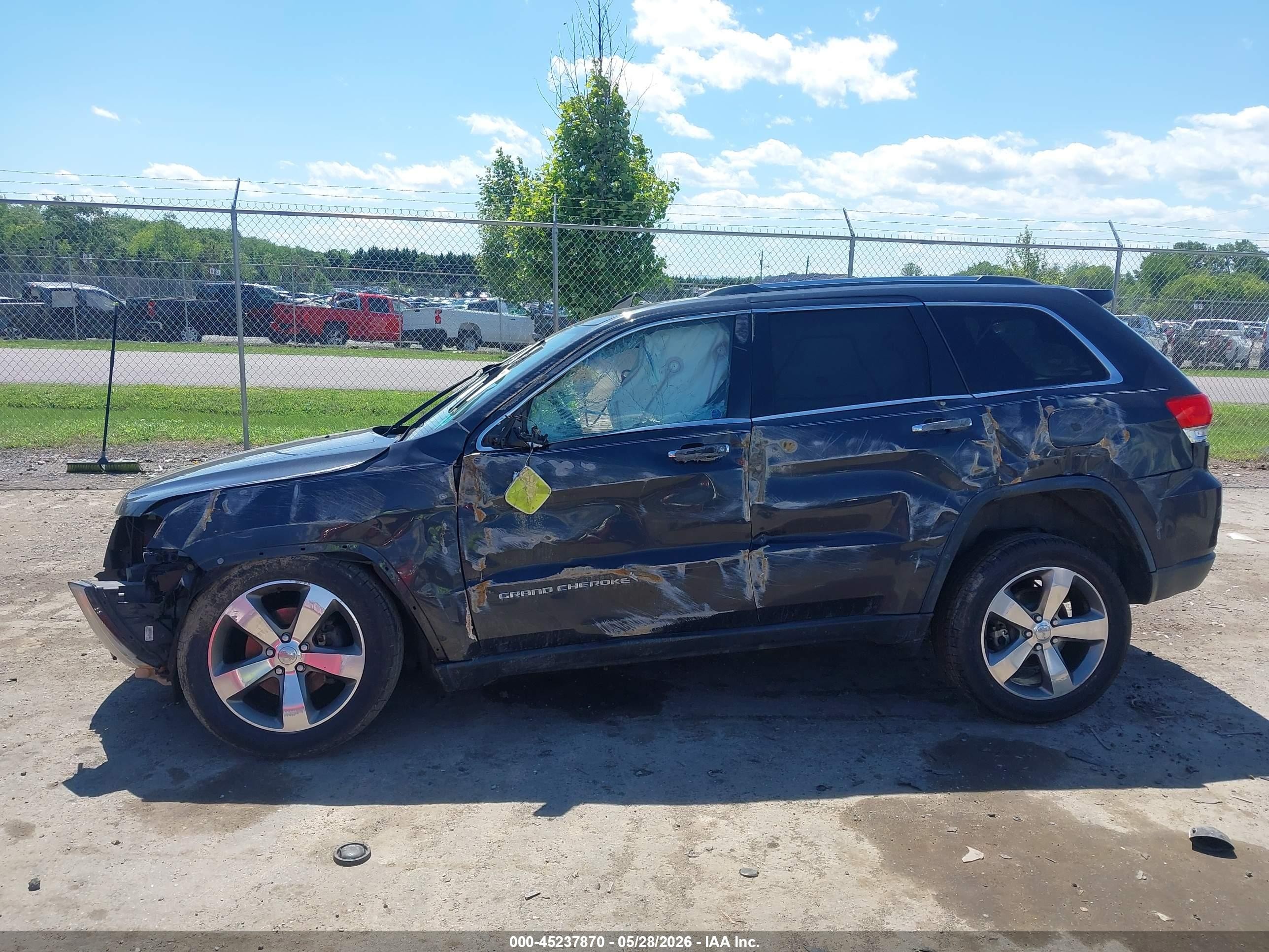 2014 Jeep Grand Cherokee Limited Black vin: 1C4RJFBGXEC259943