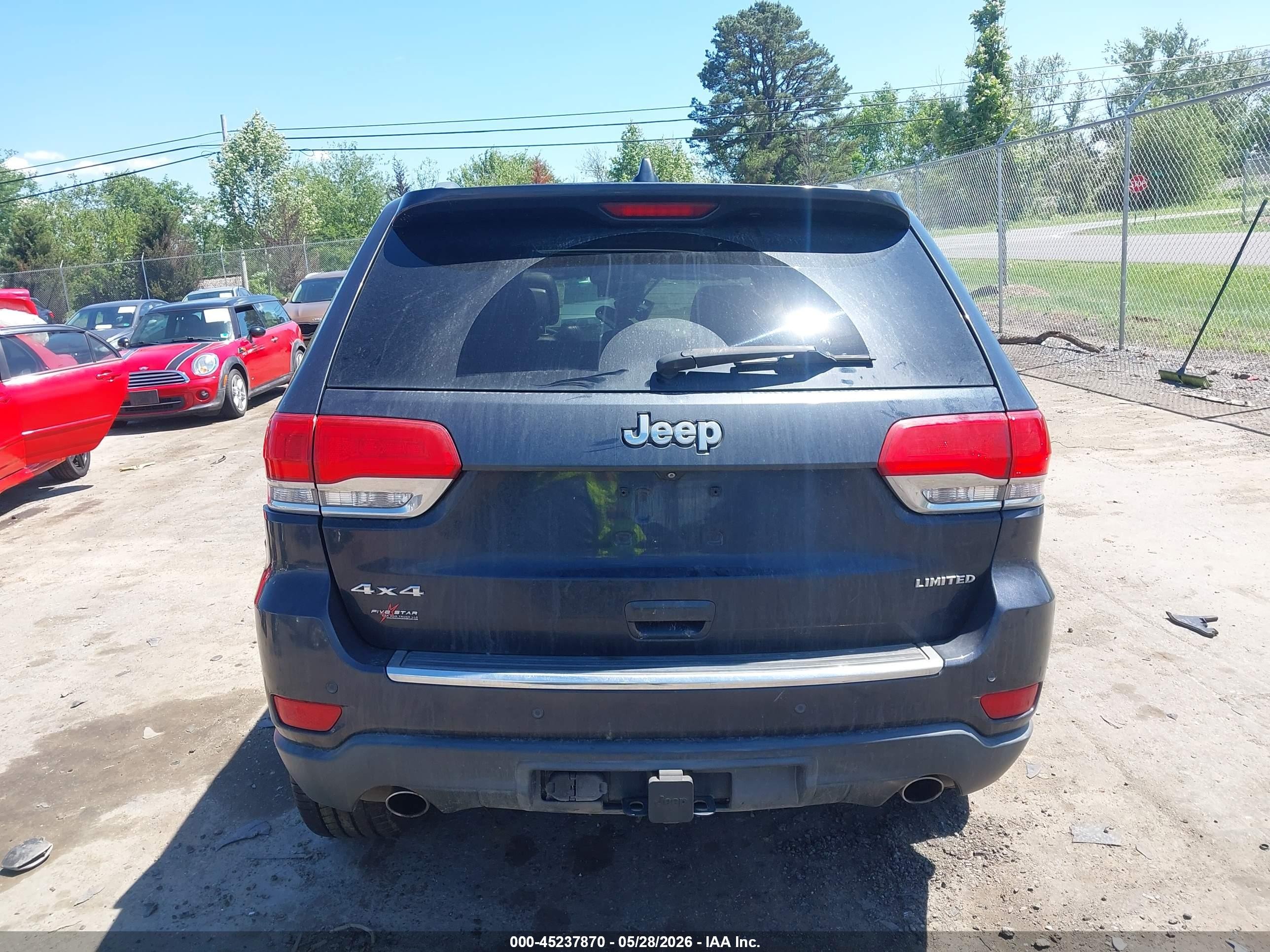 2014 Jeep Grand Cherokee Limited Black vin: 1C4RJFBGXEC259943