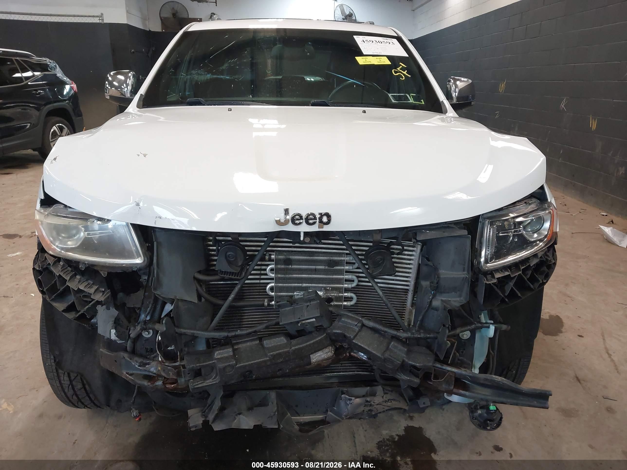 2014 Jeep Grand Cherokee Limited Белый vin: 1C4RJFBGXEC275057
