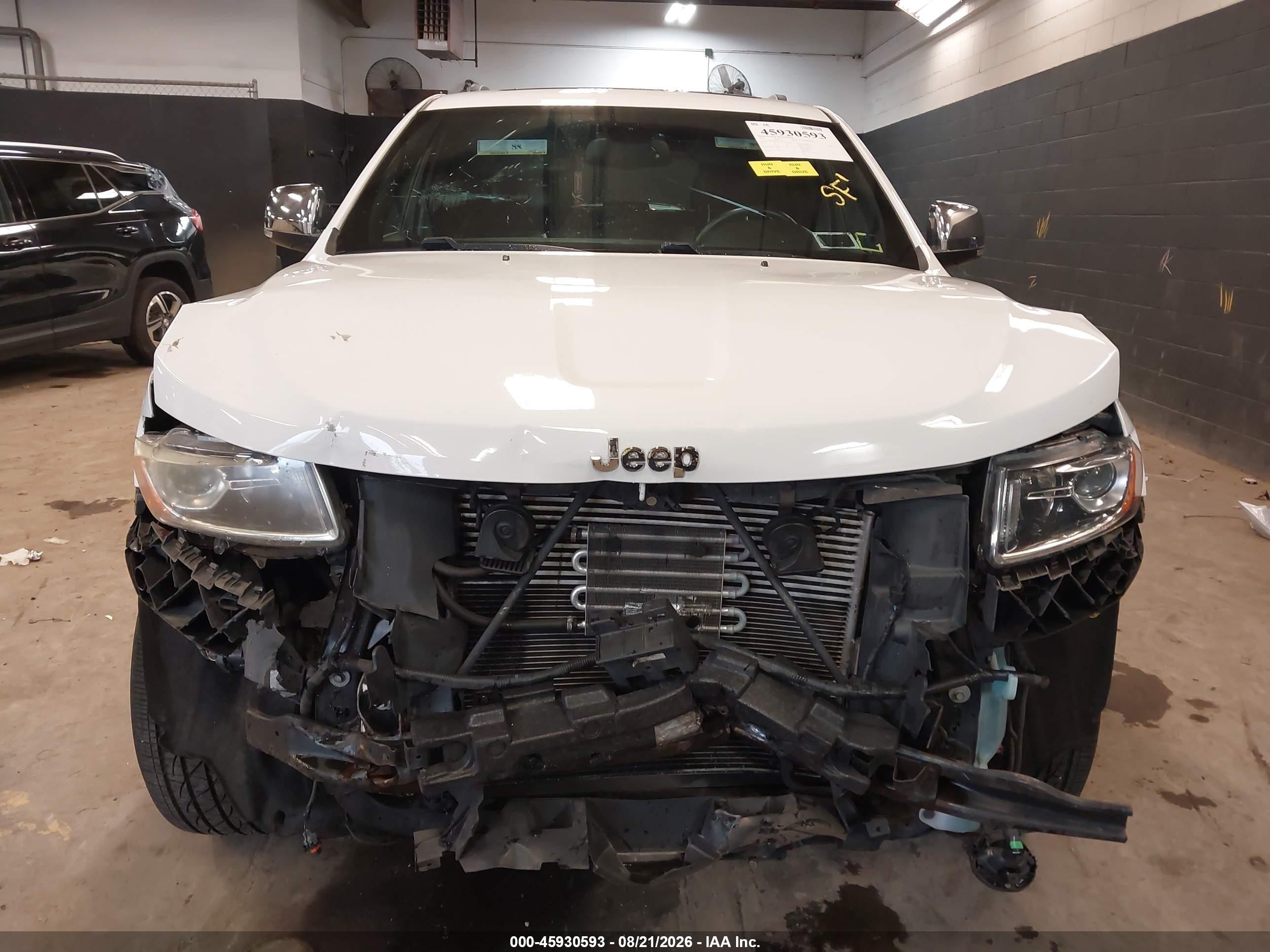 2014 Jeep Grand Cherokee Limited Белый vin: 1C4RJFBGXEC275057