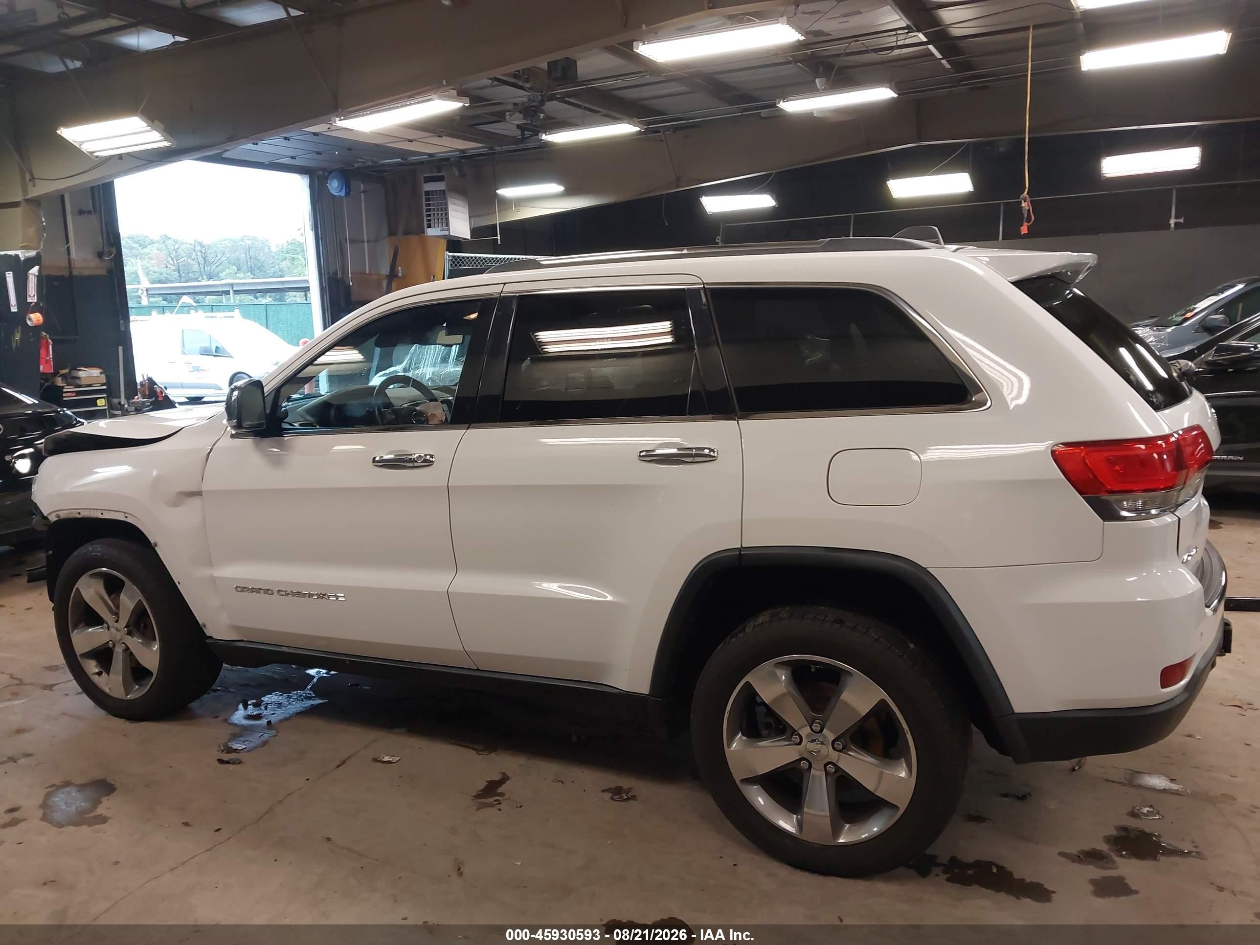 2014 Jeep Grand Cherokee Limited Белый vin: 1C4RJFBGXEC275057