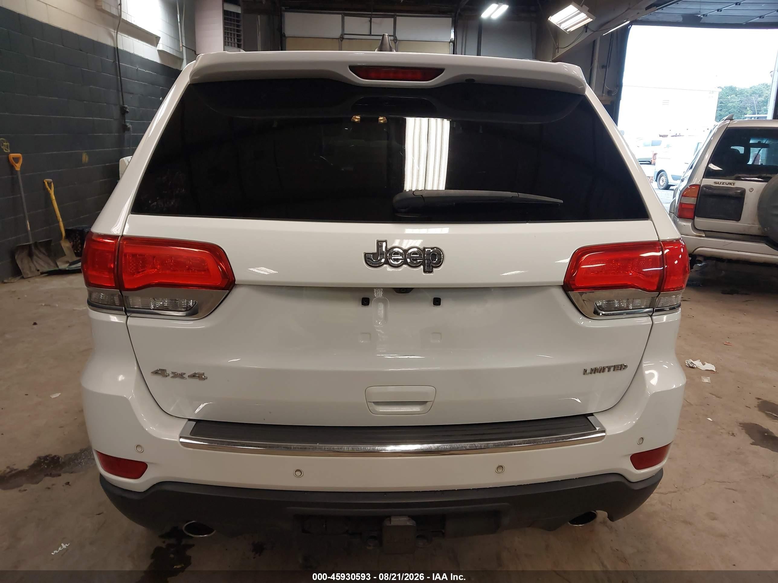 2014 Jeep Grand Cherokee Limited Белый vin: 1C4RJFBGXEC275057
