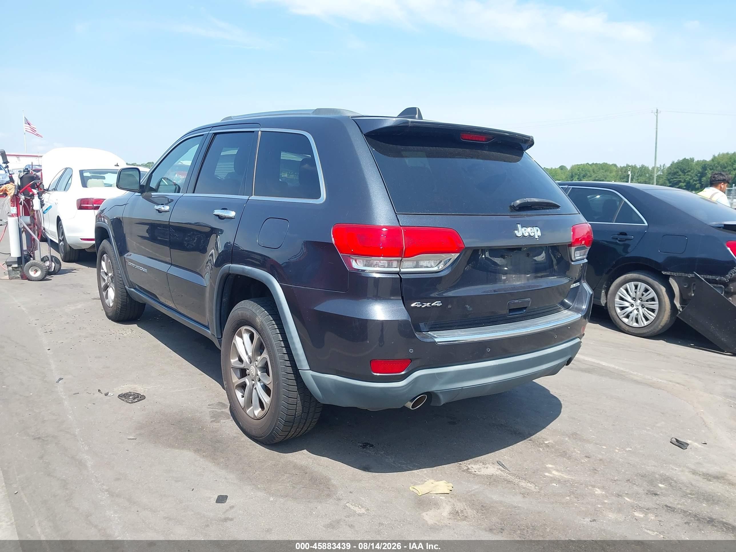 2014 Jeep Grand Cherokee Limited Blue vin: 1C4RJFBGXEC280694