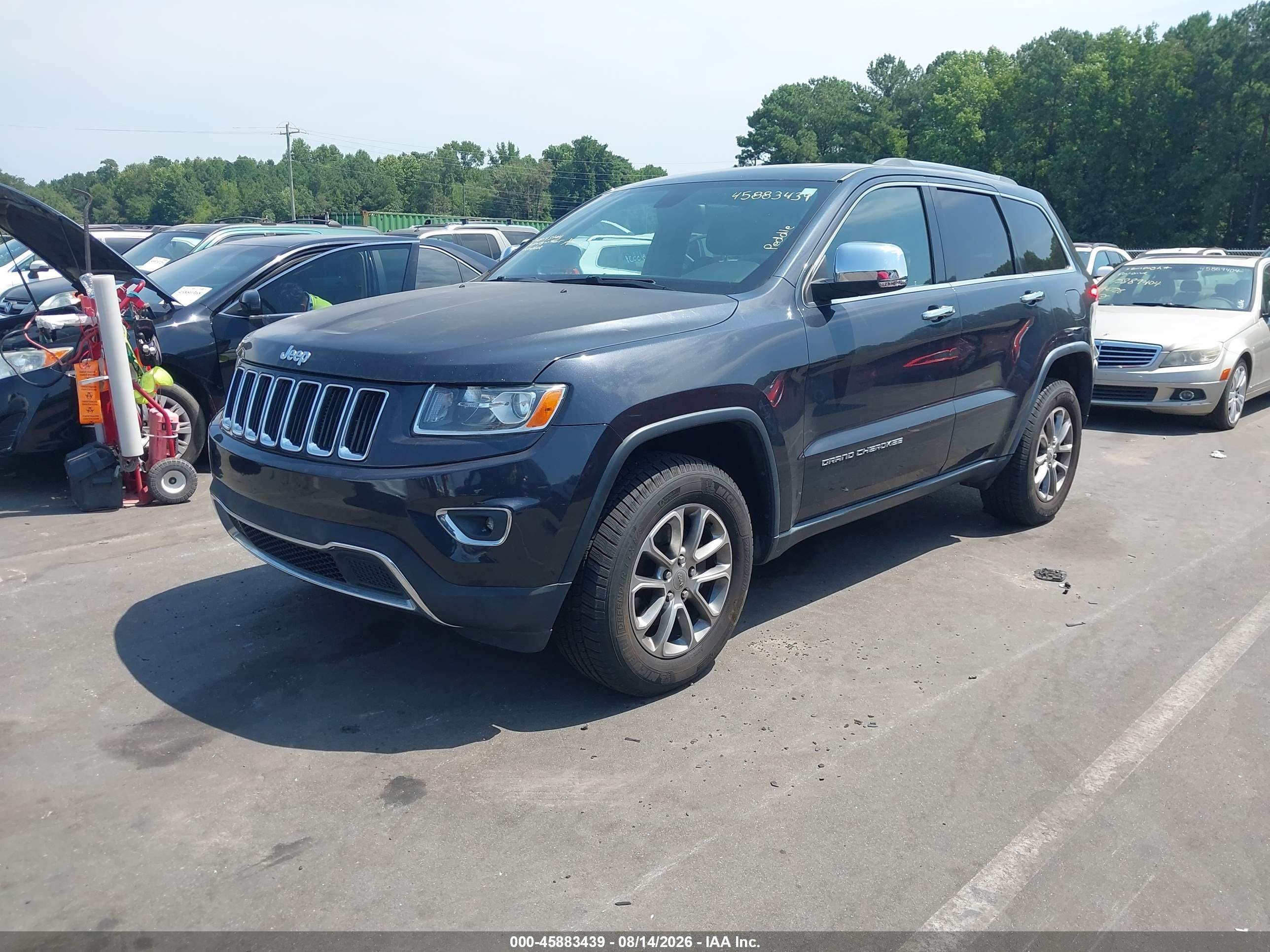 2014 Jeep Grand Cherokee Limited Blue vin: 1C4RJFBGXEC280694