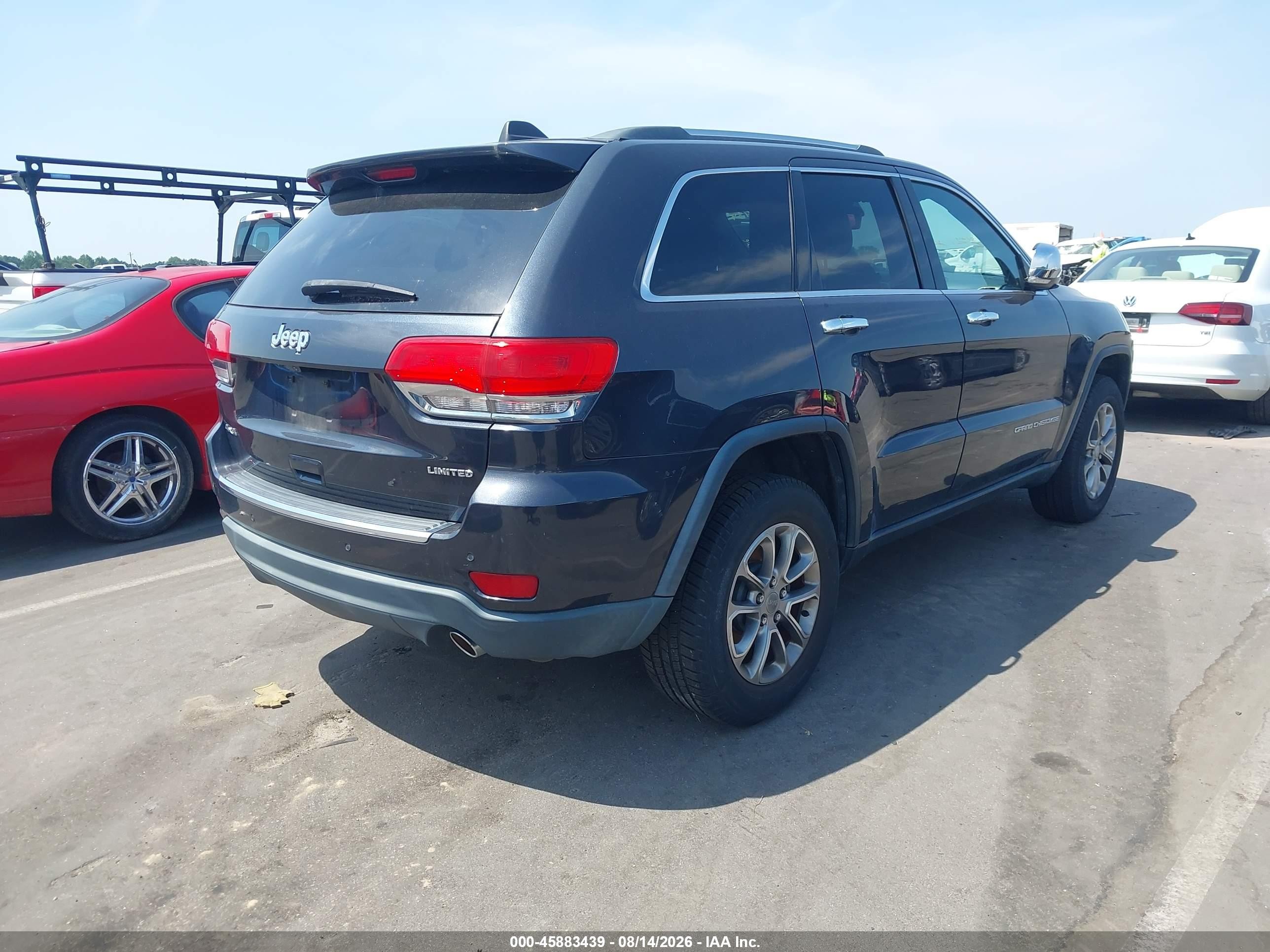 2014 Jeep Grand Cherokee Limited Blue vin: 1C4RJFBGXEC280694