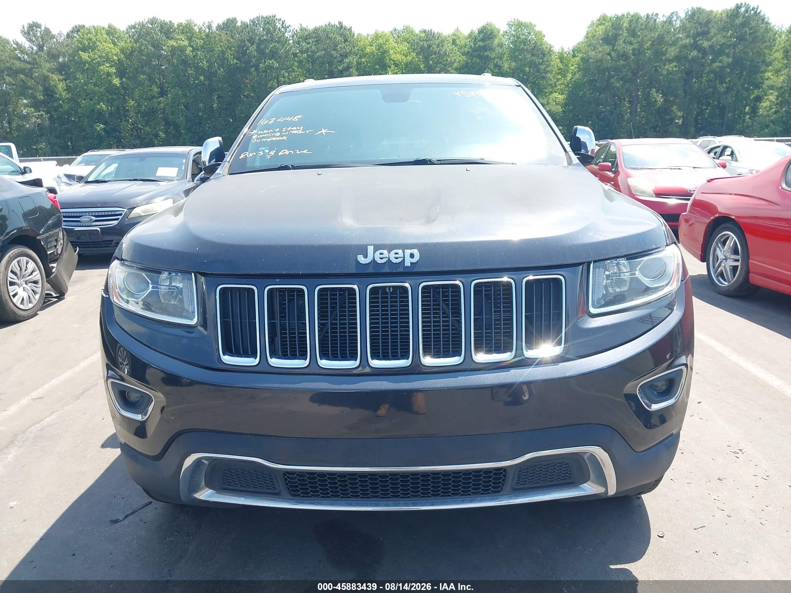 2014 Jeep Grand Cherokee Limited Blue vin: 1C4RJFBGXEC280694