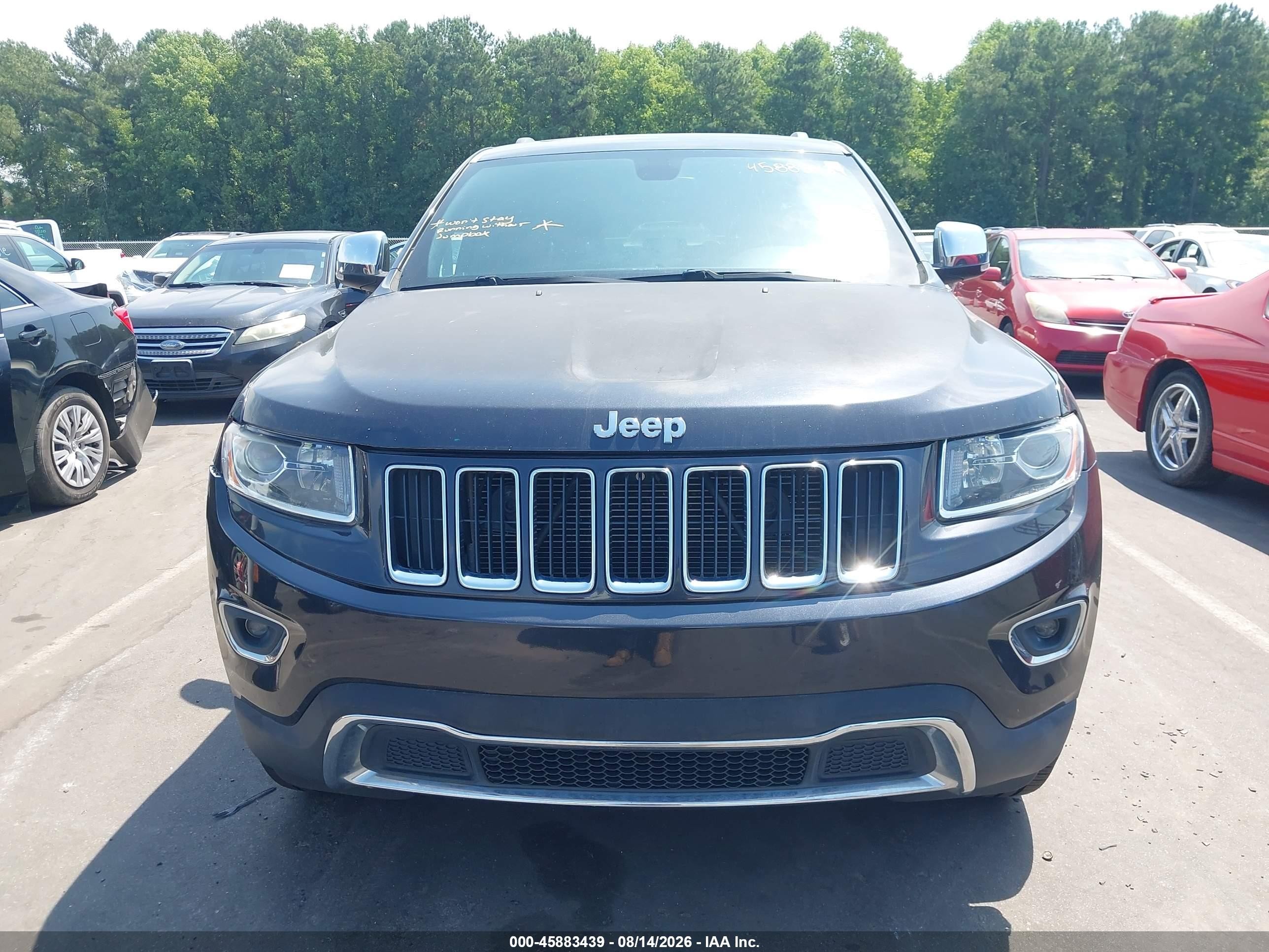 2014 Jeep Grand Cherokee Limited Blue vin: 1C4RJFBGXEC280694