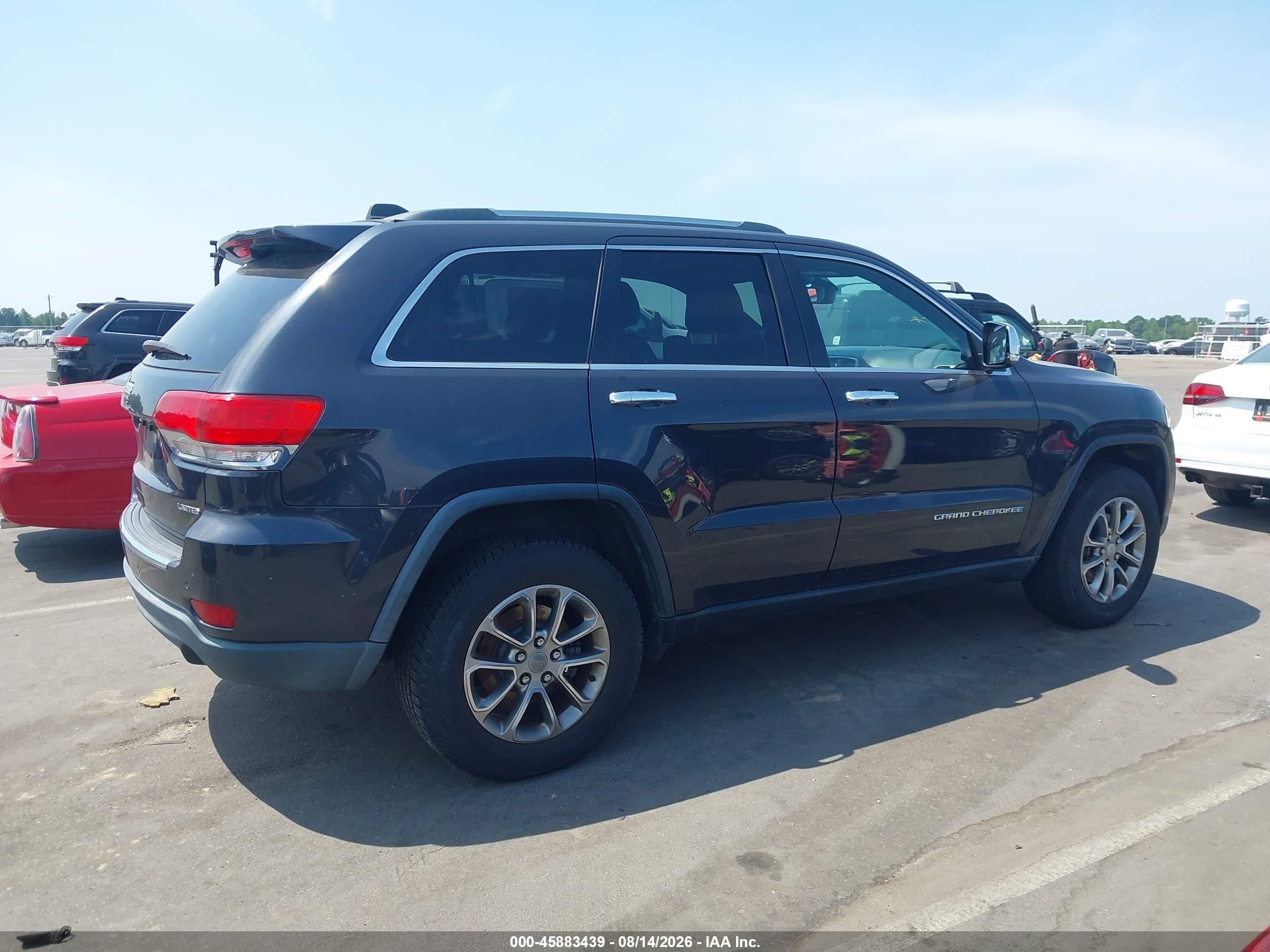 2014 Jeep Grand Cherokee Limited Blue vin: 1C4RJFBGXEC280694
