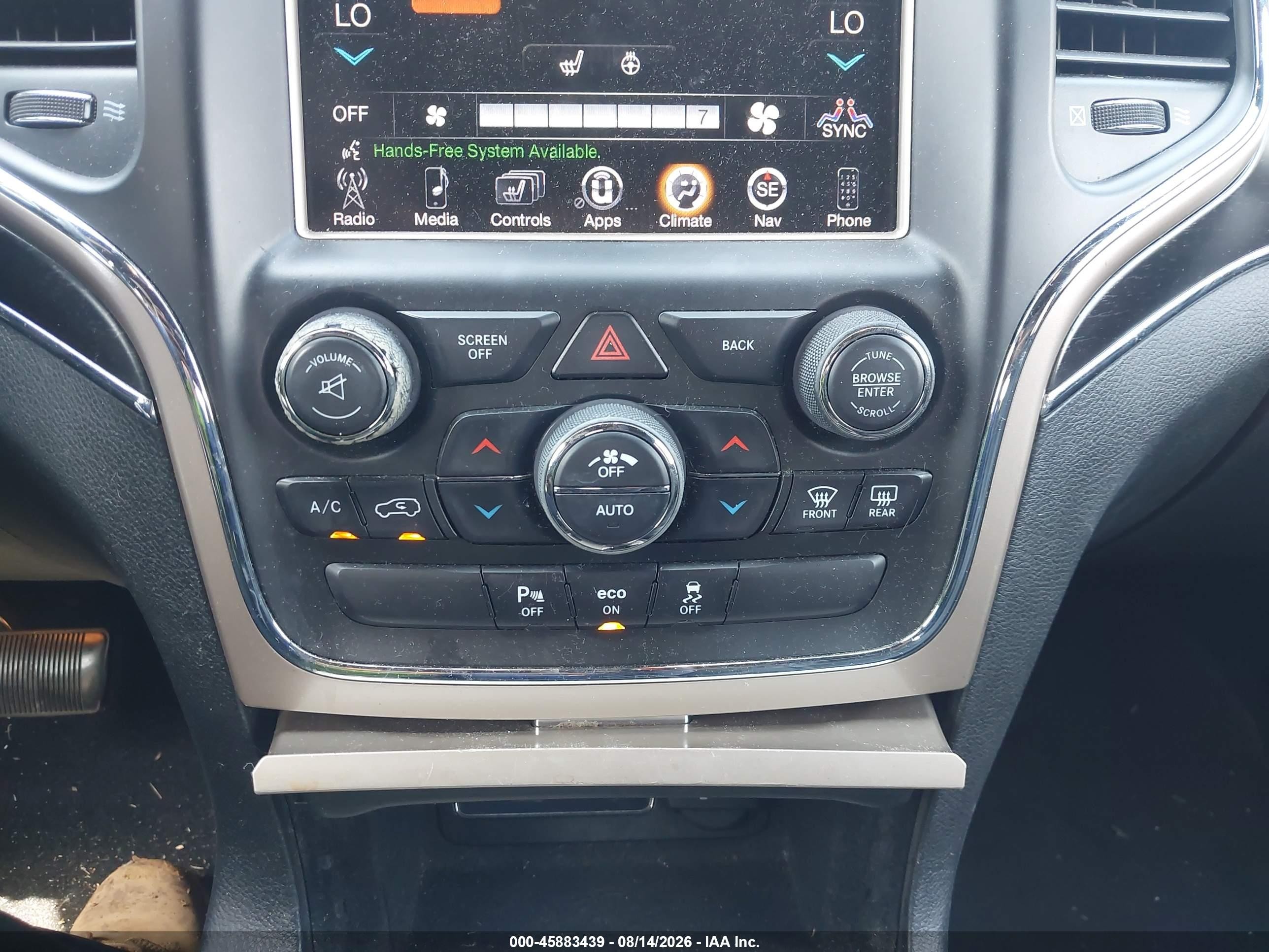 2014 Jeep Grand Cherokee Limited Blue vin: 1C4RJFBGXEC280694