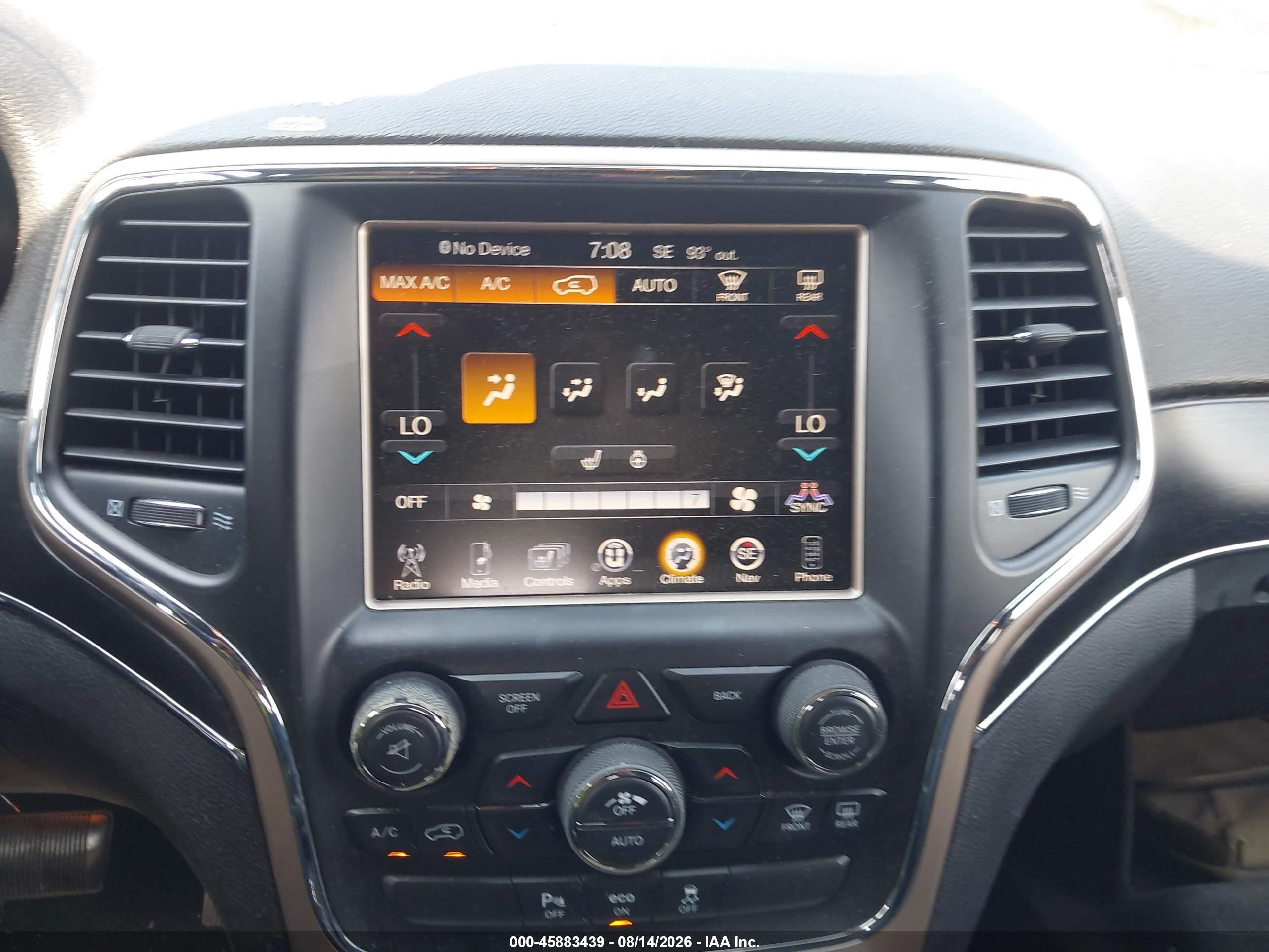 2014 Jeep Grand Cherokee Limited Blue vin: 1C4RJFBGXEC280694