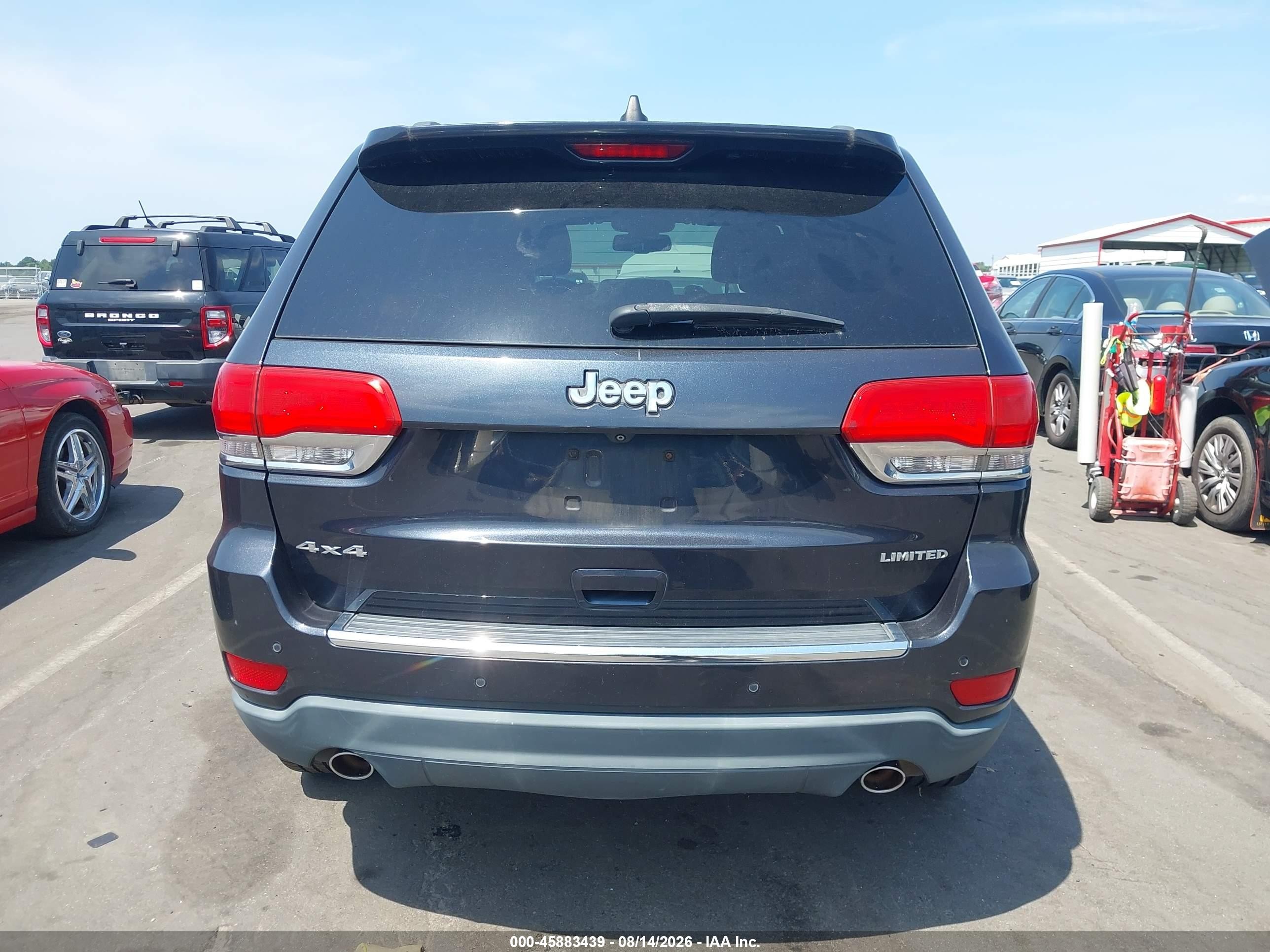 2014 Jeep Grand Cherokee Limited Blue vin: 1C4RJFBGXEC280694