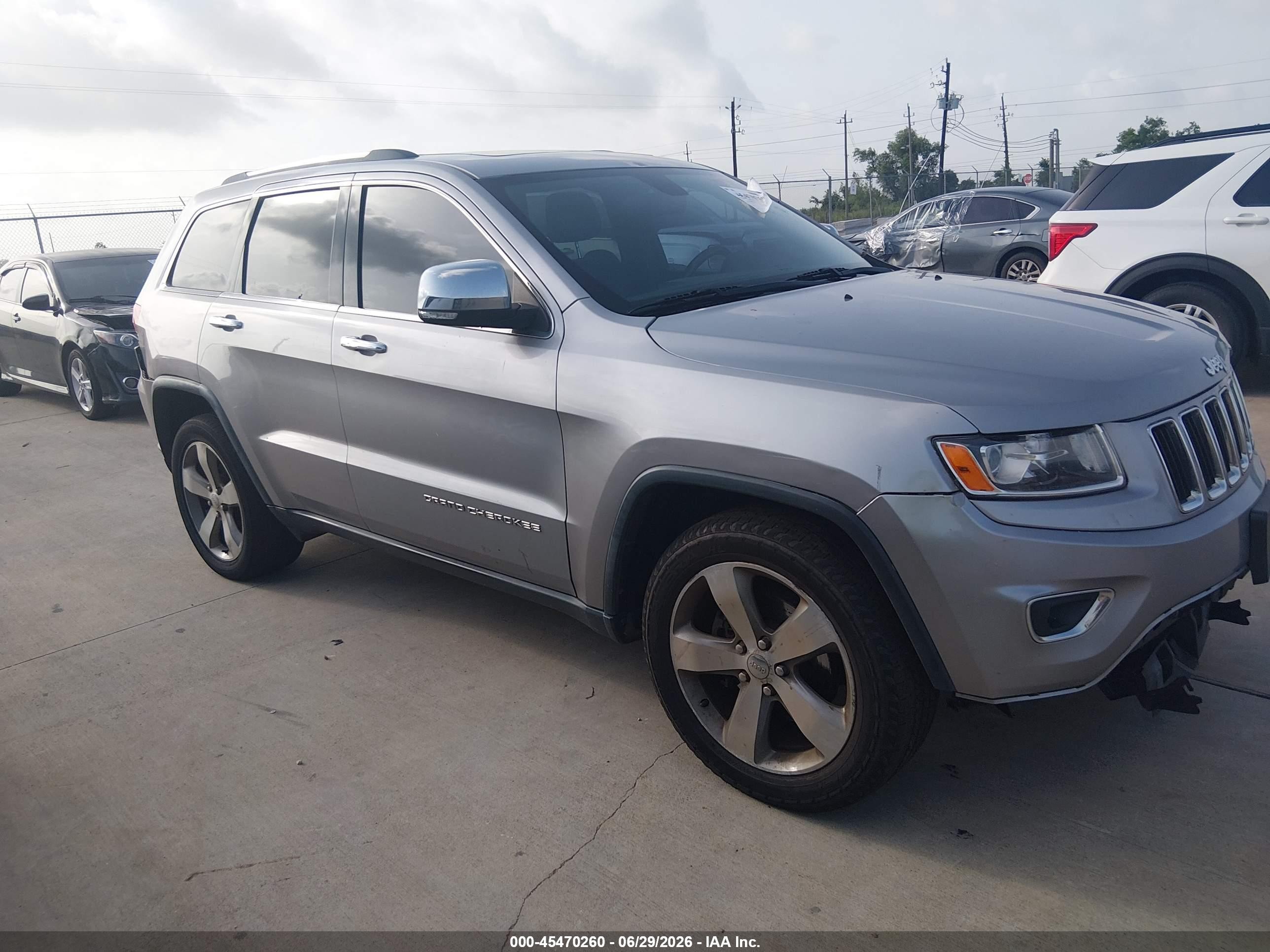 2014 Jeep Grand Cherokee Limited Gray vin: 1C4RJFBGXEC288696