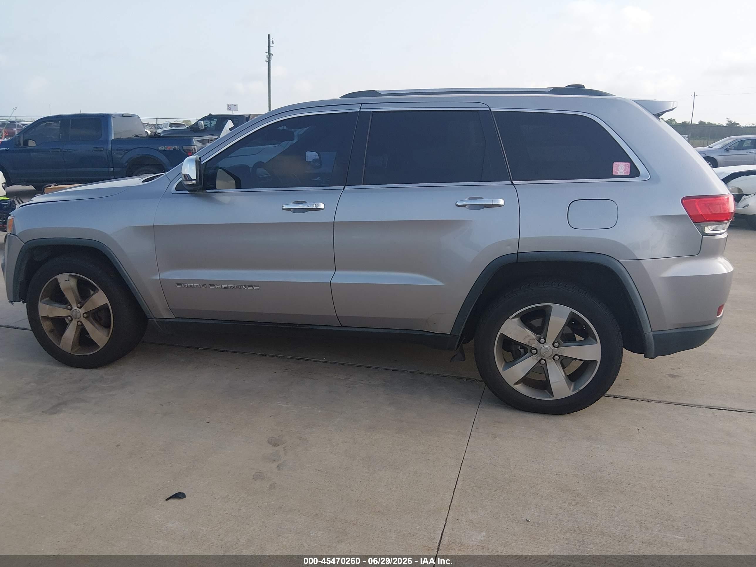 2014 Jeep Grand Cherokee Limited Gray vin: 1C4RJFBGXEC288696